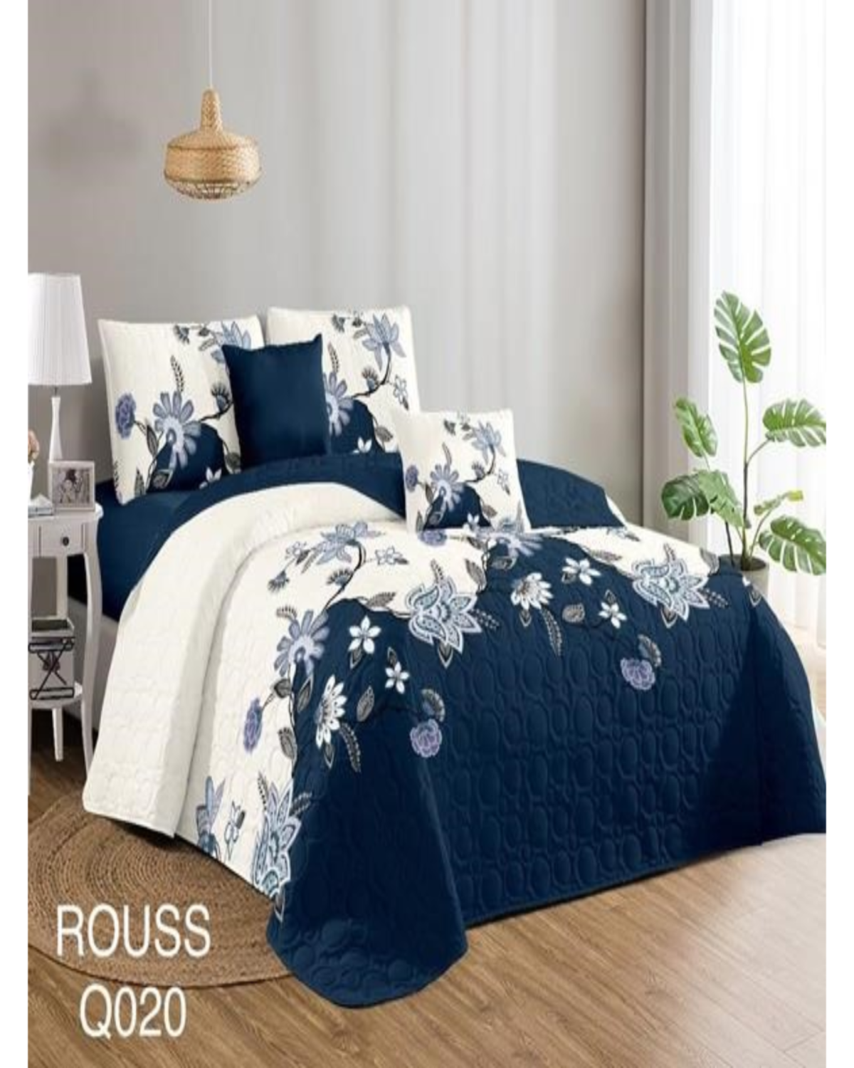 Cubrecama Quilt 1.5 Plaza Reversibles-1