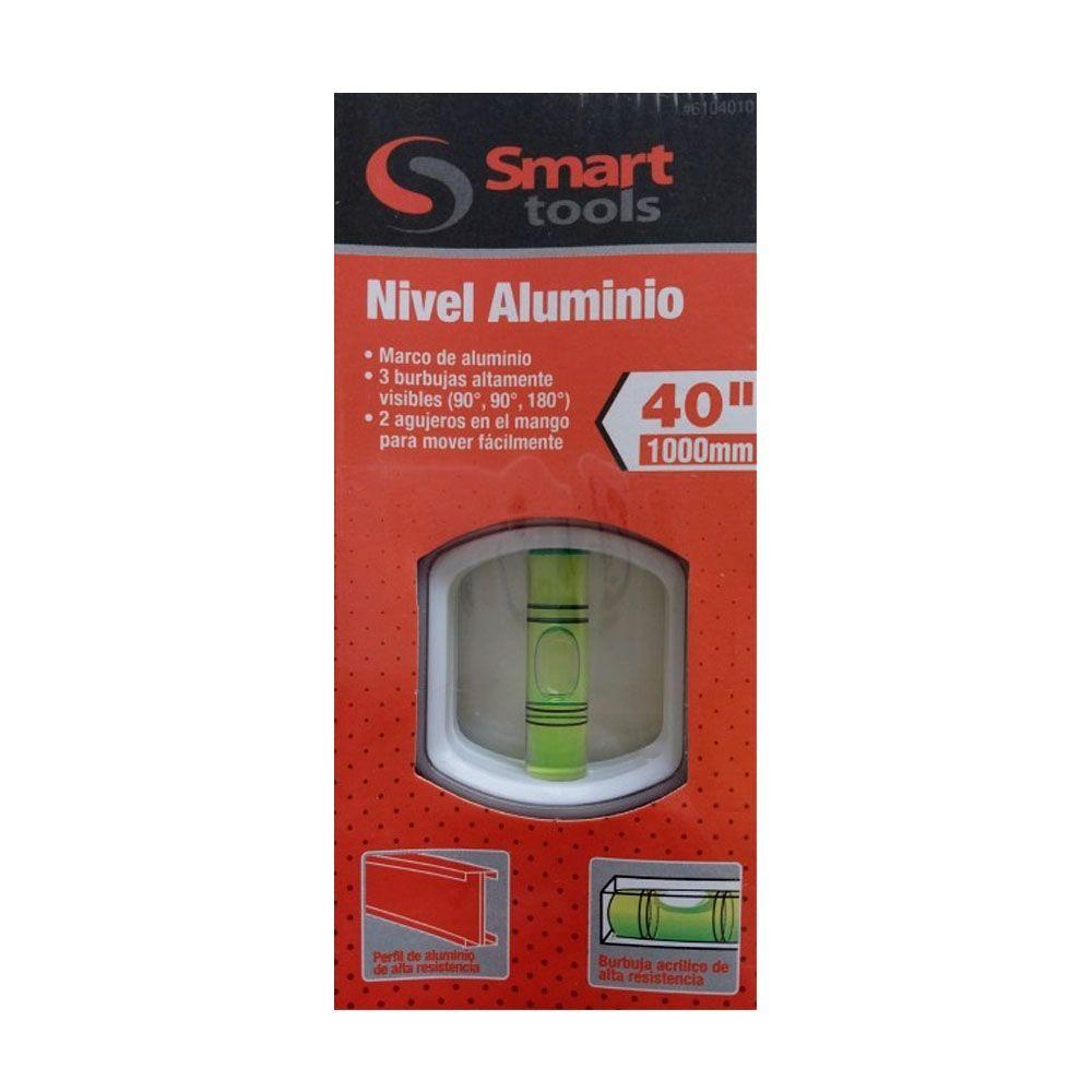 Nivel de Aluminio 40” Smart Tools - 3 Aguas Heavy Duty-2