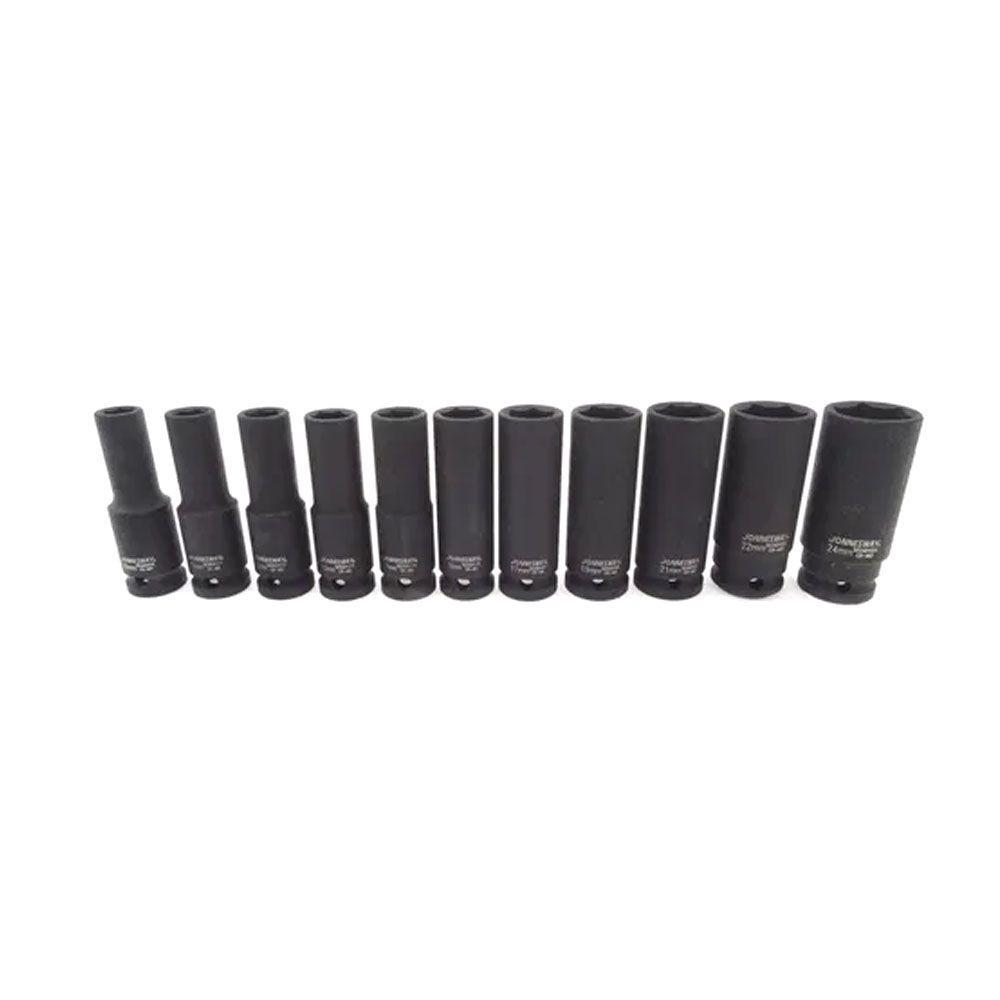 Juego Dados de Impacto Jonnesway de 1/2 en mm - 11 piezas-3