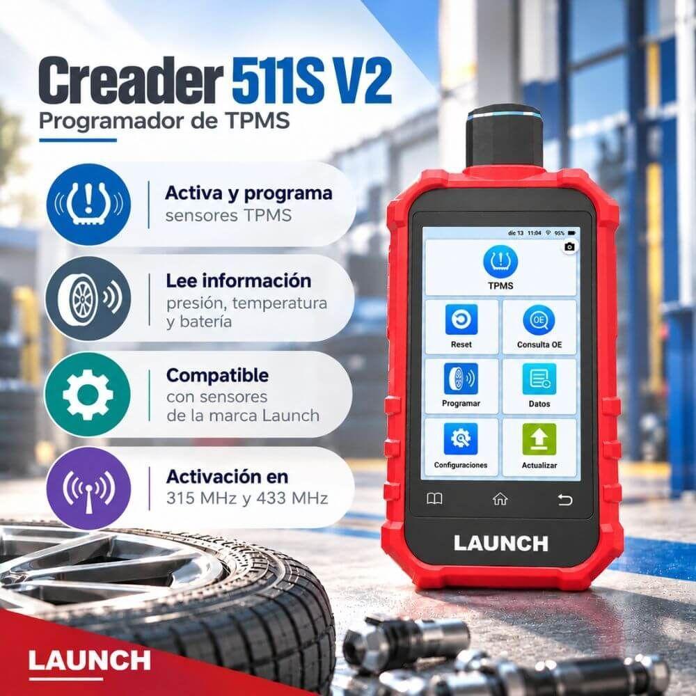 Programador de TPMS Launch Creader 511S V2-2