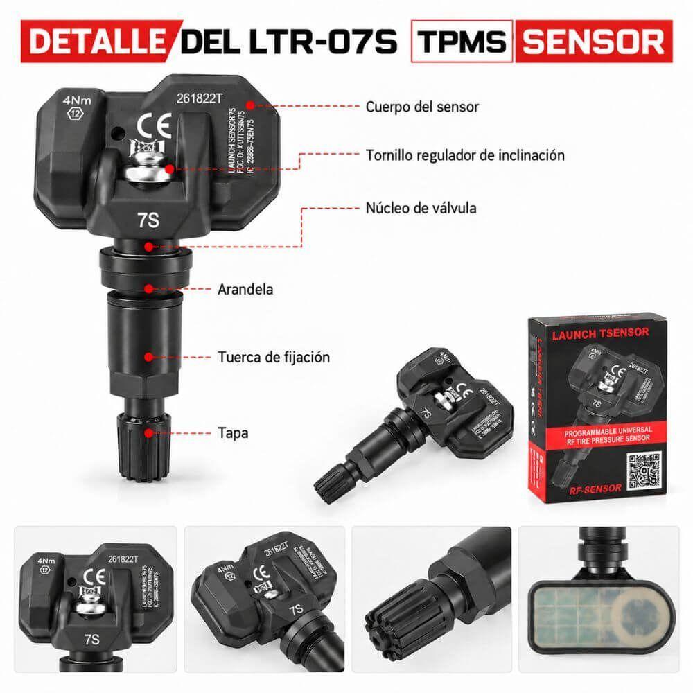 Sensor Tpms Universal Launch TSENSOR-07S – Pack 4 Uds.-2
