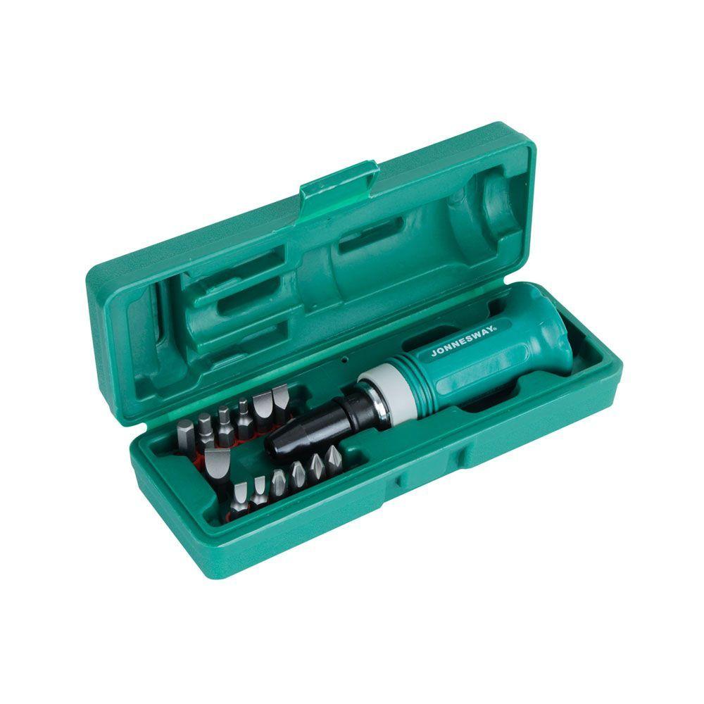 Set Destornillador de Impacto Jonnesway de 1 2 14 Piezas-0