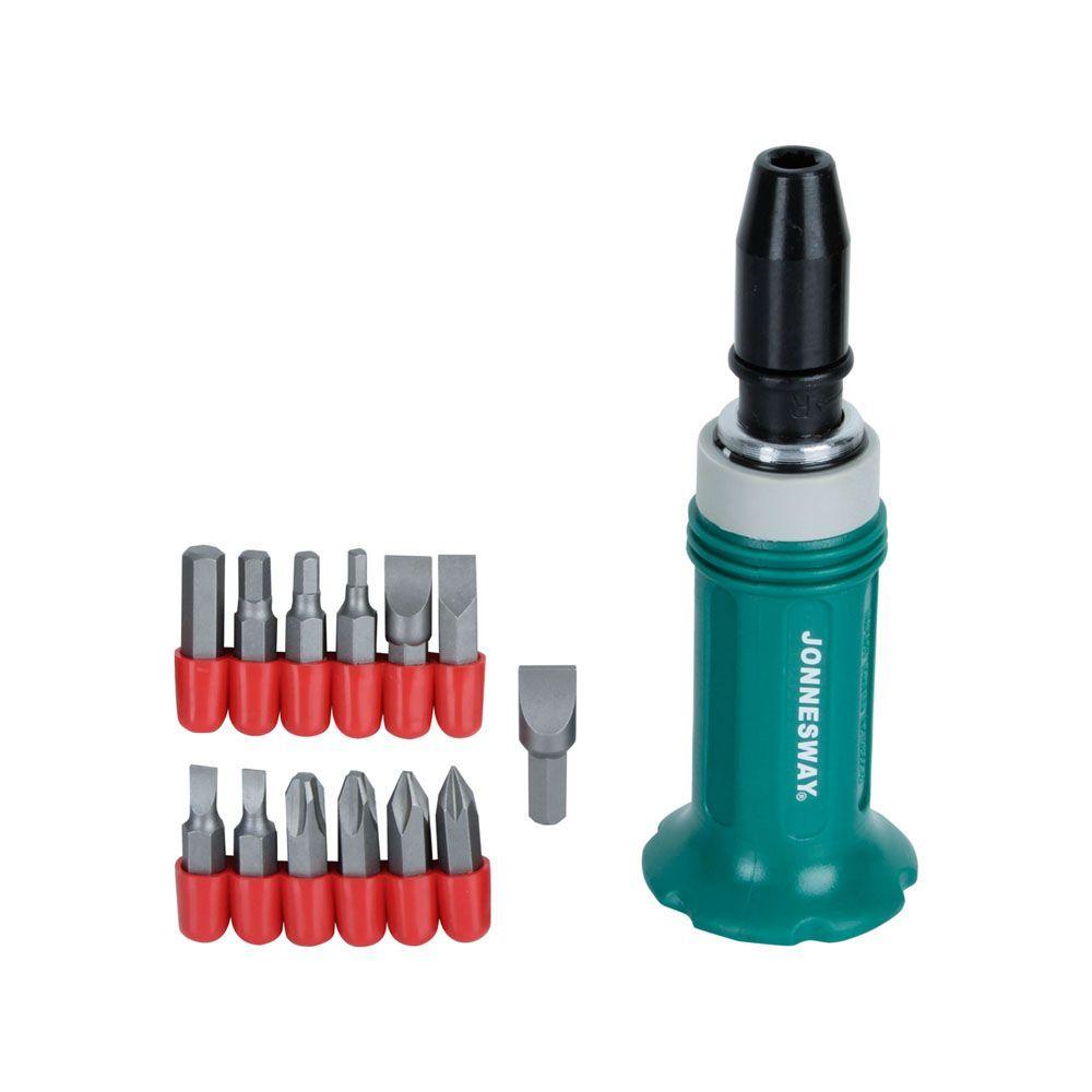 Set Destornillador de Impacto Jonnesway de 1 2 14 Piezas-1