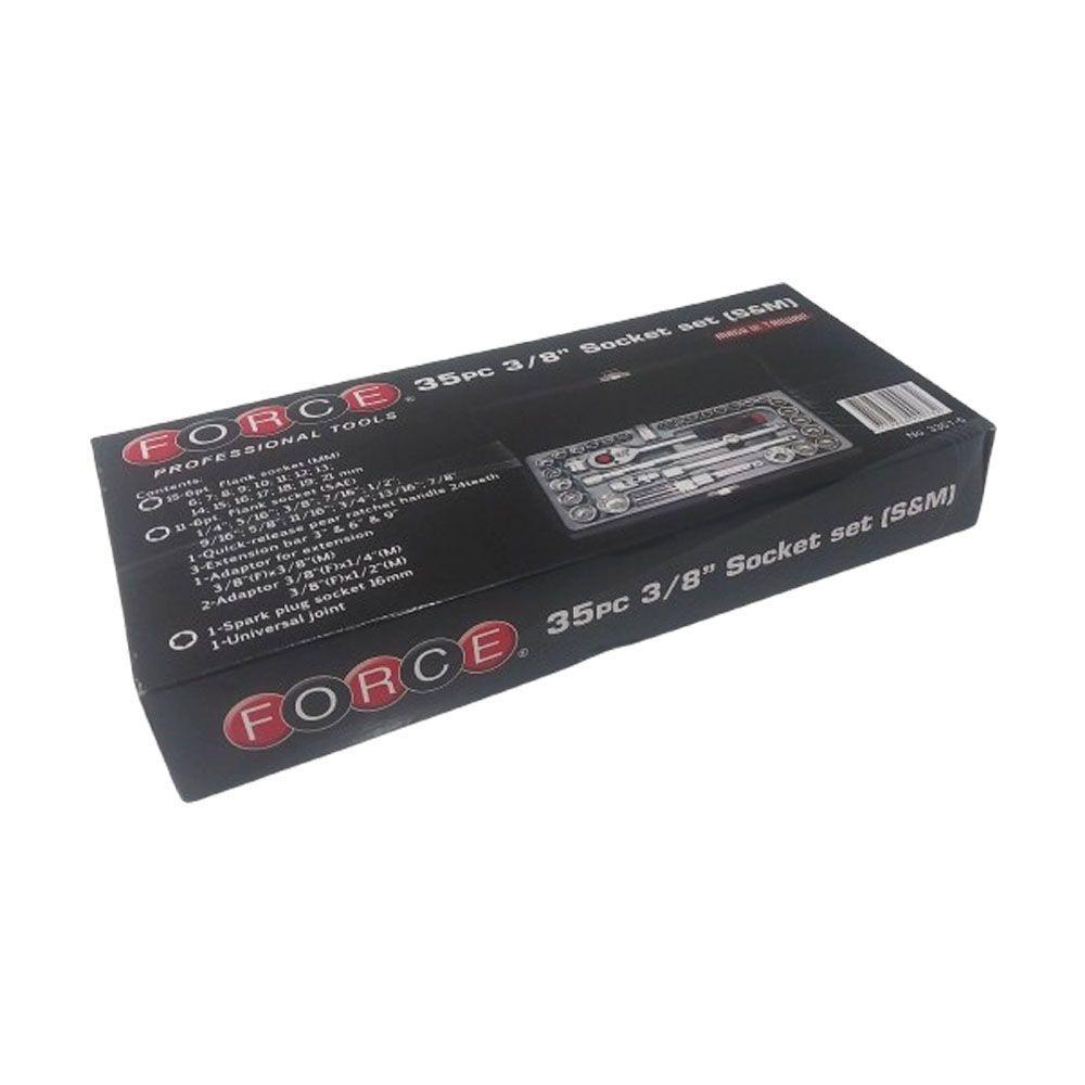 Juego De Dados Hexagonales Force 3/8 - 35 Piezas (mm/pulg)-3
