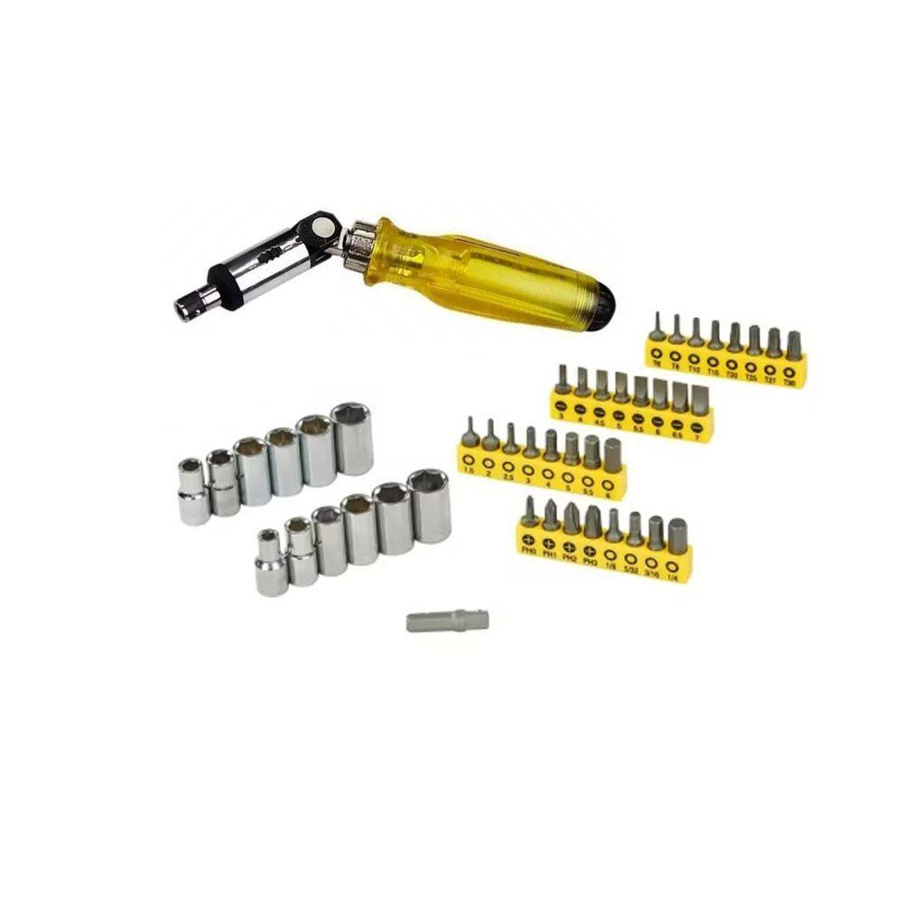 Puntas y Dados Stanley con Portapunta Articulada 47 Piezas-1