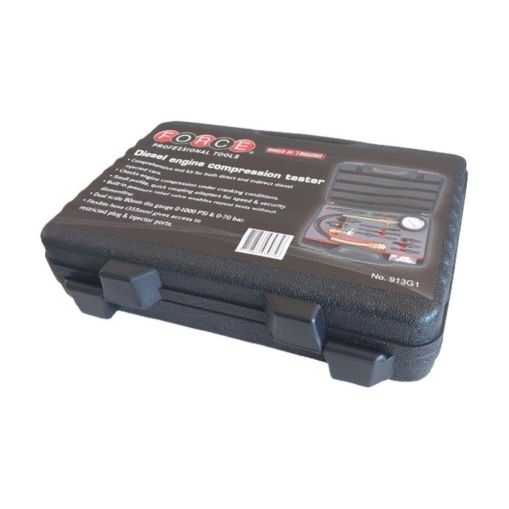 Compresímetro para Motores Diesel Force - 13 Piezas-3