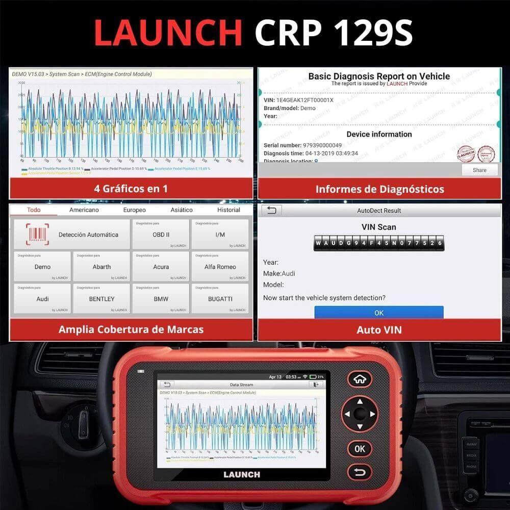 Esc ner Automotriz Launch CRP 129S 13 Funciones-4