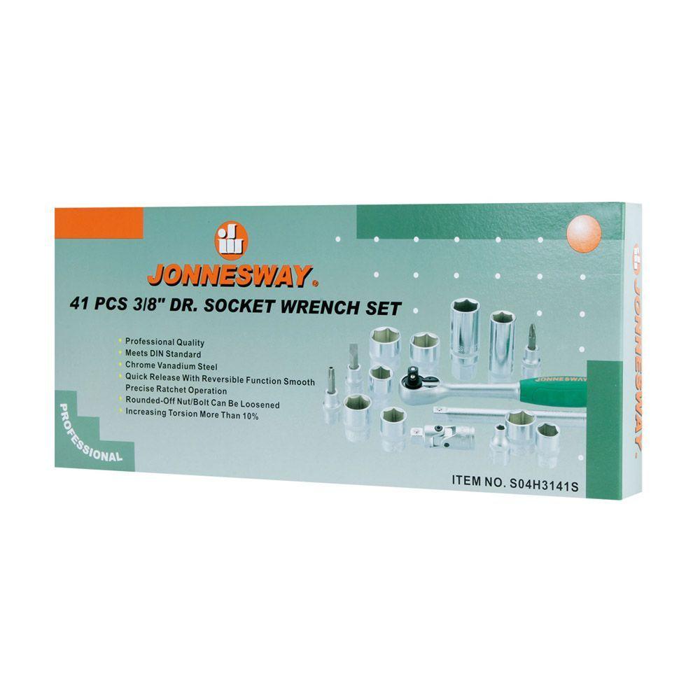 Juego de Dados Hexagonales Jonnesway 3/8 - 41 Pzs-4