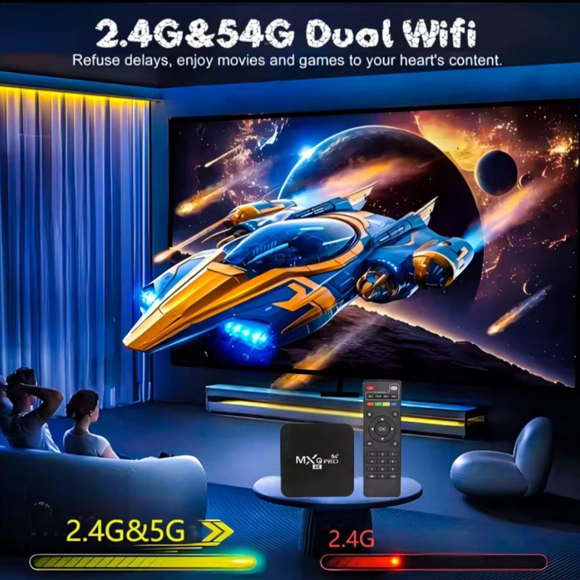 TV Box Smart tv MX QPRO 8K 8GB Ram 128gb Streaming Cable Hdmi-2