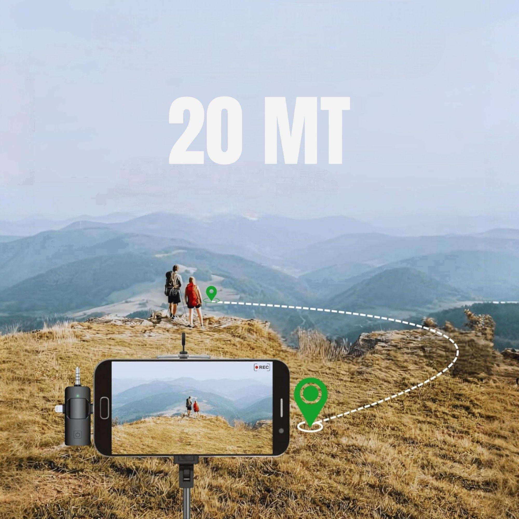 Micrófono Lavalier Inalámbrico X 2 Irm F15-2 Para Podcast-4