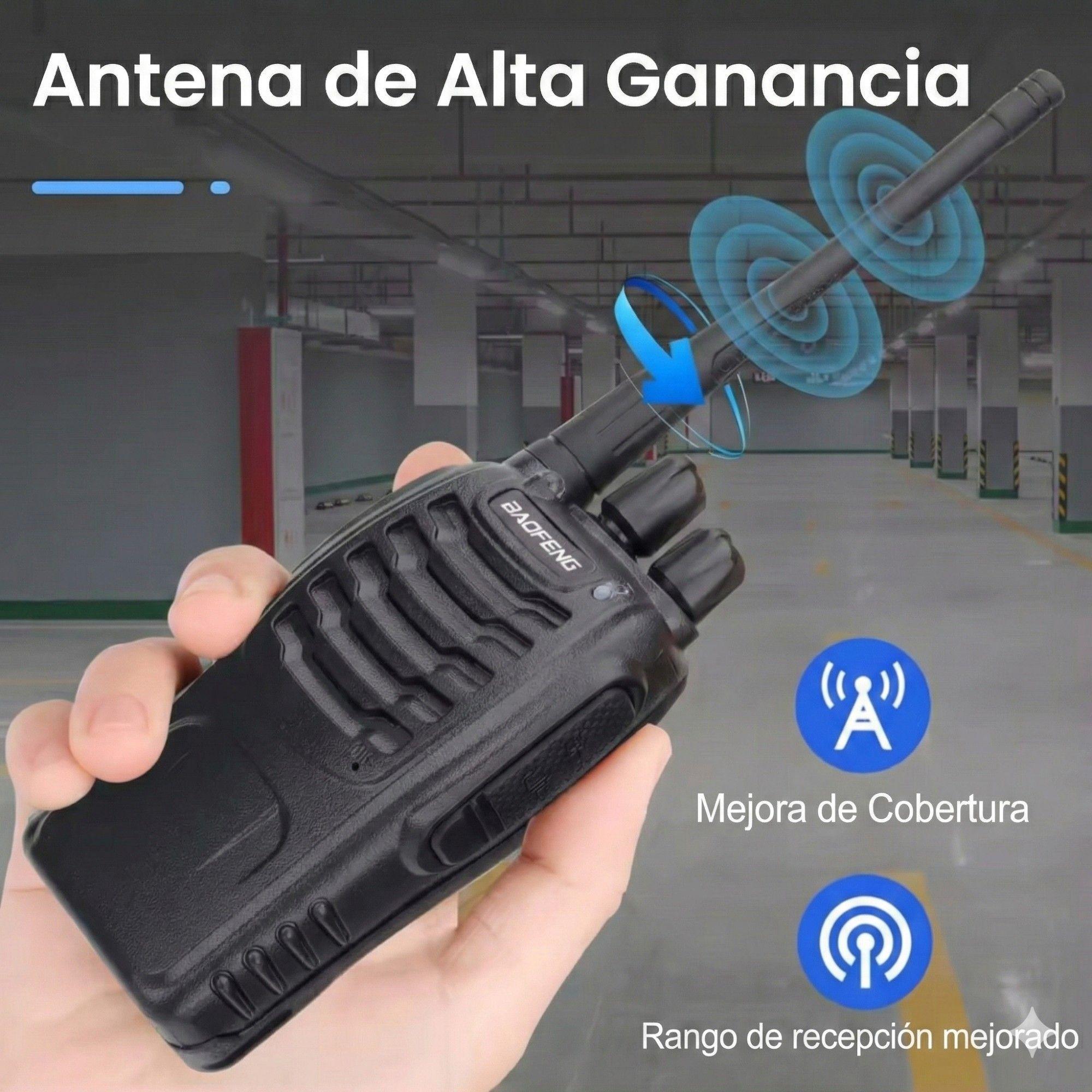 Pack 2 Walkie Talkie Baofeng Bf 888s Radio Transmisor Uhf-3