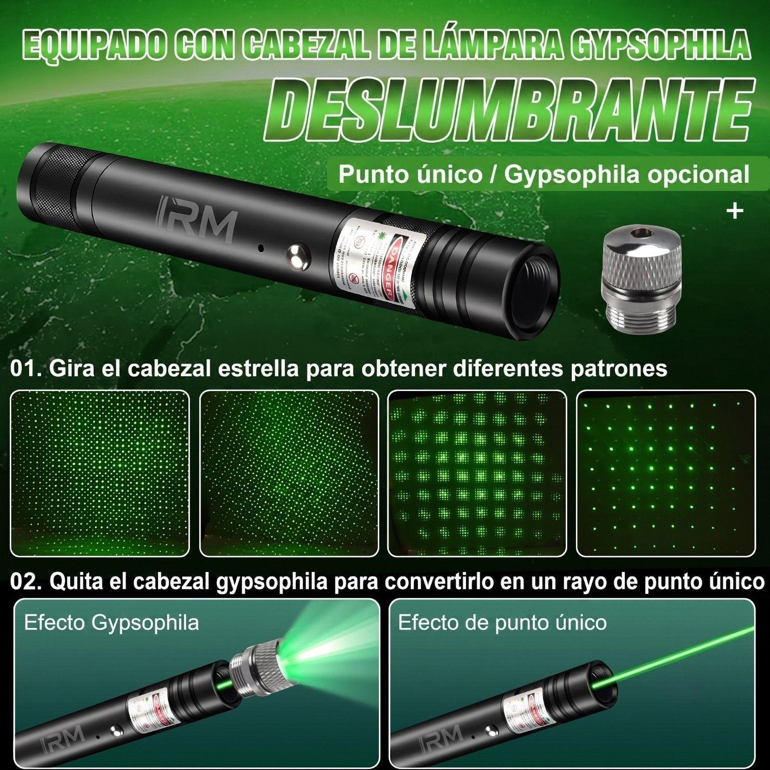 Puntero L ser Verde 303 Alta Potencia Recargable Con Llave-4