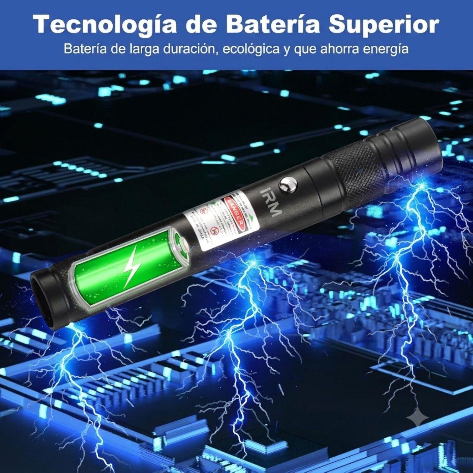 Puntero L ser Verde 303 Alta Potencia Recargable Con Llave-6