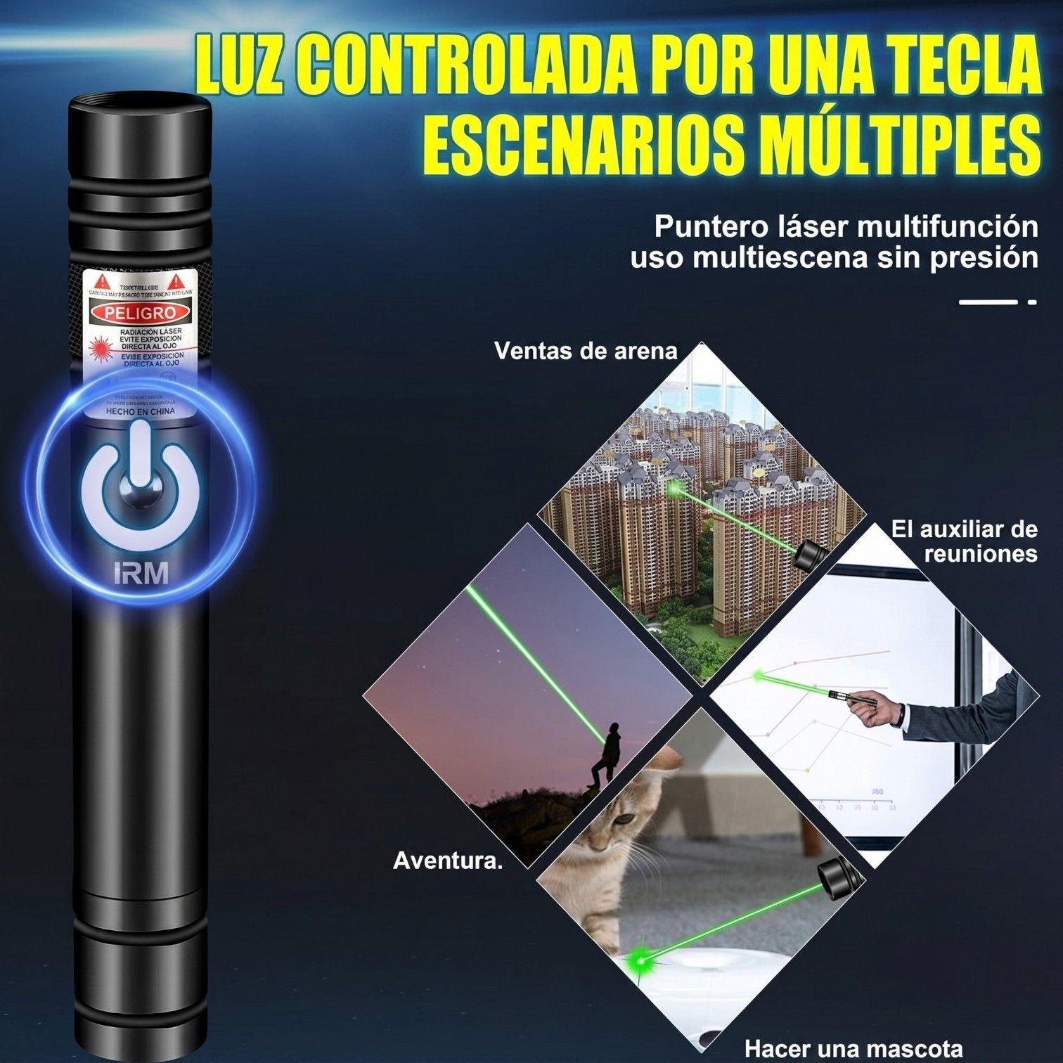 Puntero L ser Verde 303 Alta Potencia Recargable Con Llave-7