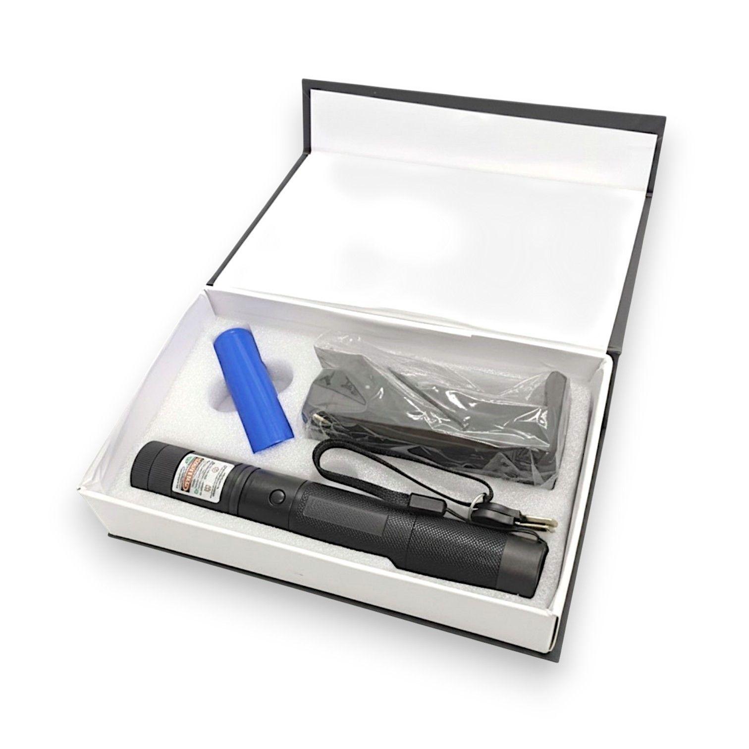 Puntero L ser Verde 303 Alta Potencia Recargable Con Llave-8