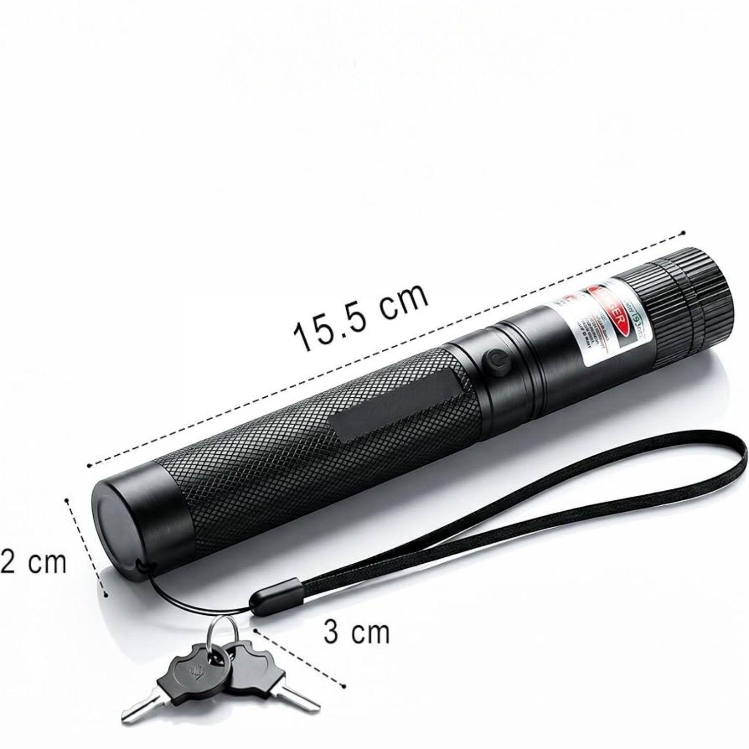 Puntero L ser Verde 303 Alta Potencia Recargable Con Llave-9