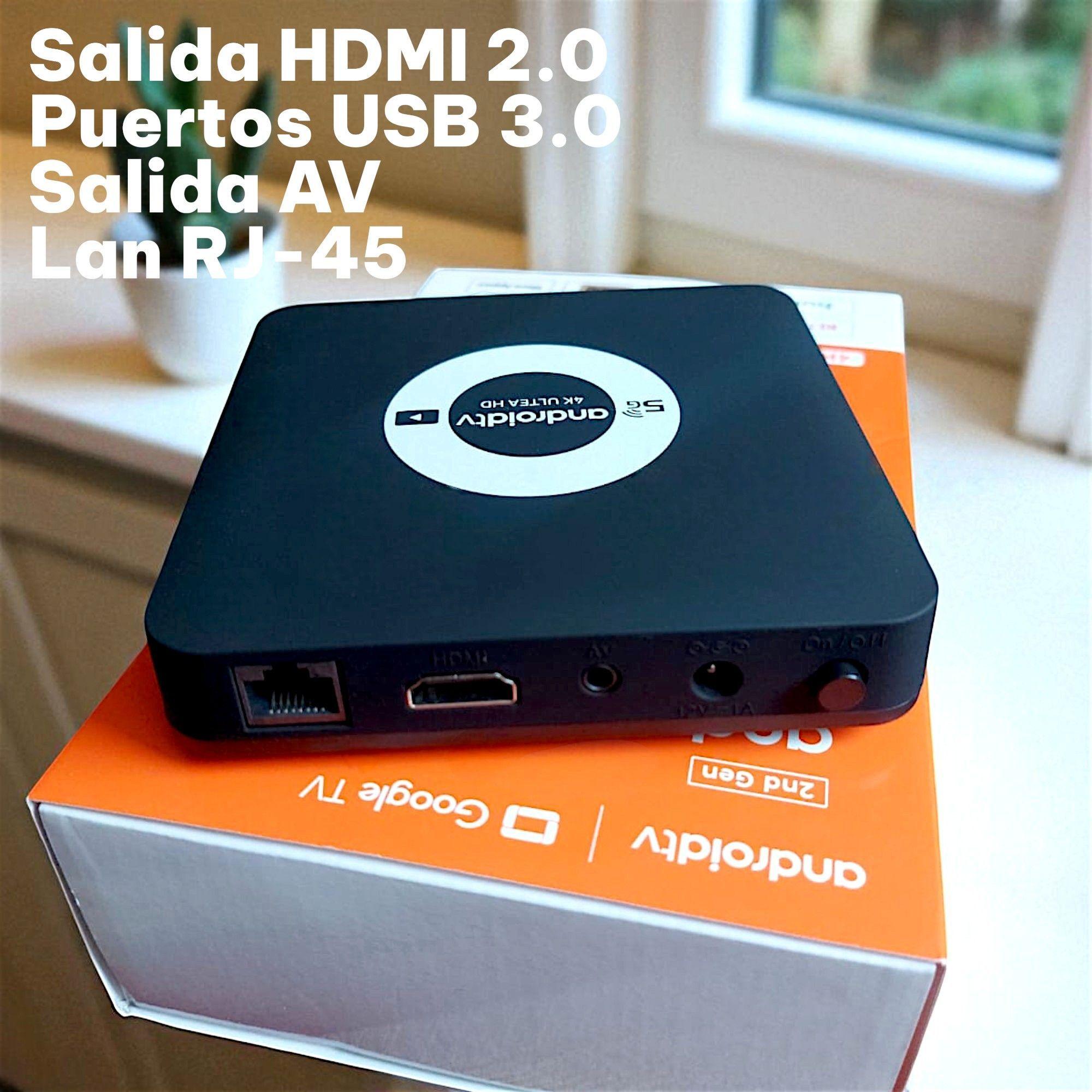 Tv Box 4k Androidtv 2da Gen 8g 128gb Streaming Cable Hdmi-4