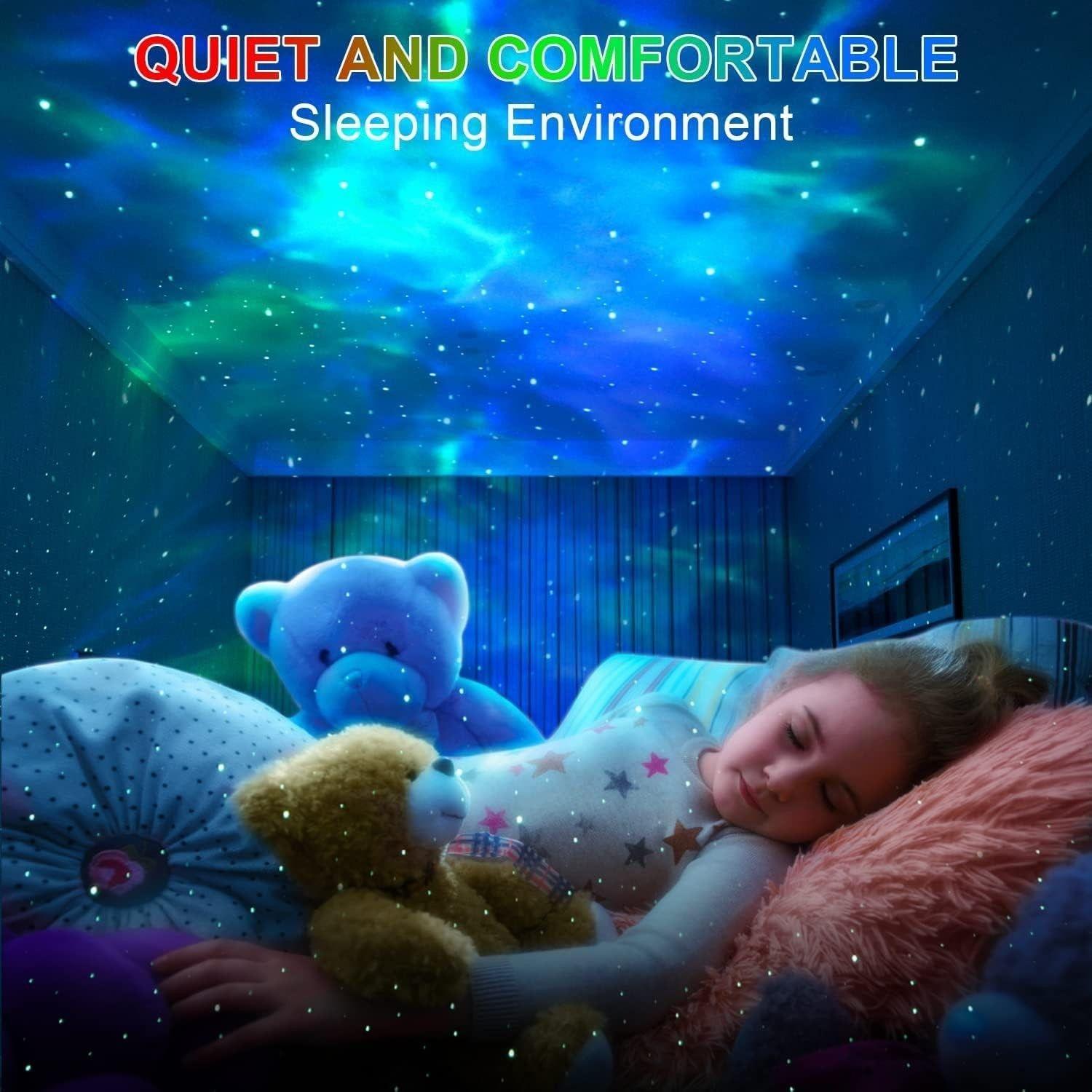 Proyector De Galaxias Astronauta Parlante Bluetooth Blanco-6