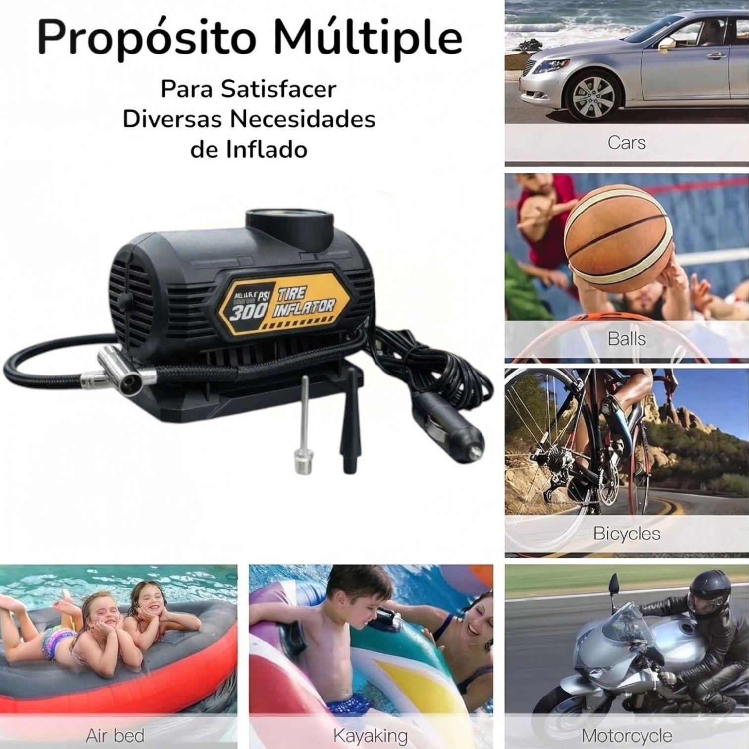Compresor De Aire Port til 12v Inflador Neum ticos Auto 120psi-3