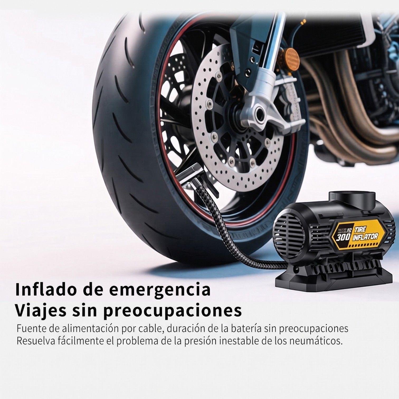 Compresor De Aire Port til 12v Inflador Neum ticos Auto 120psi-5