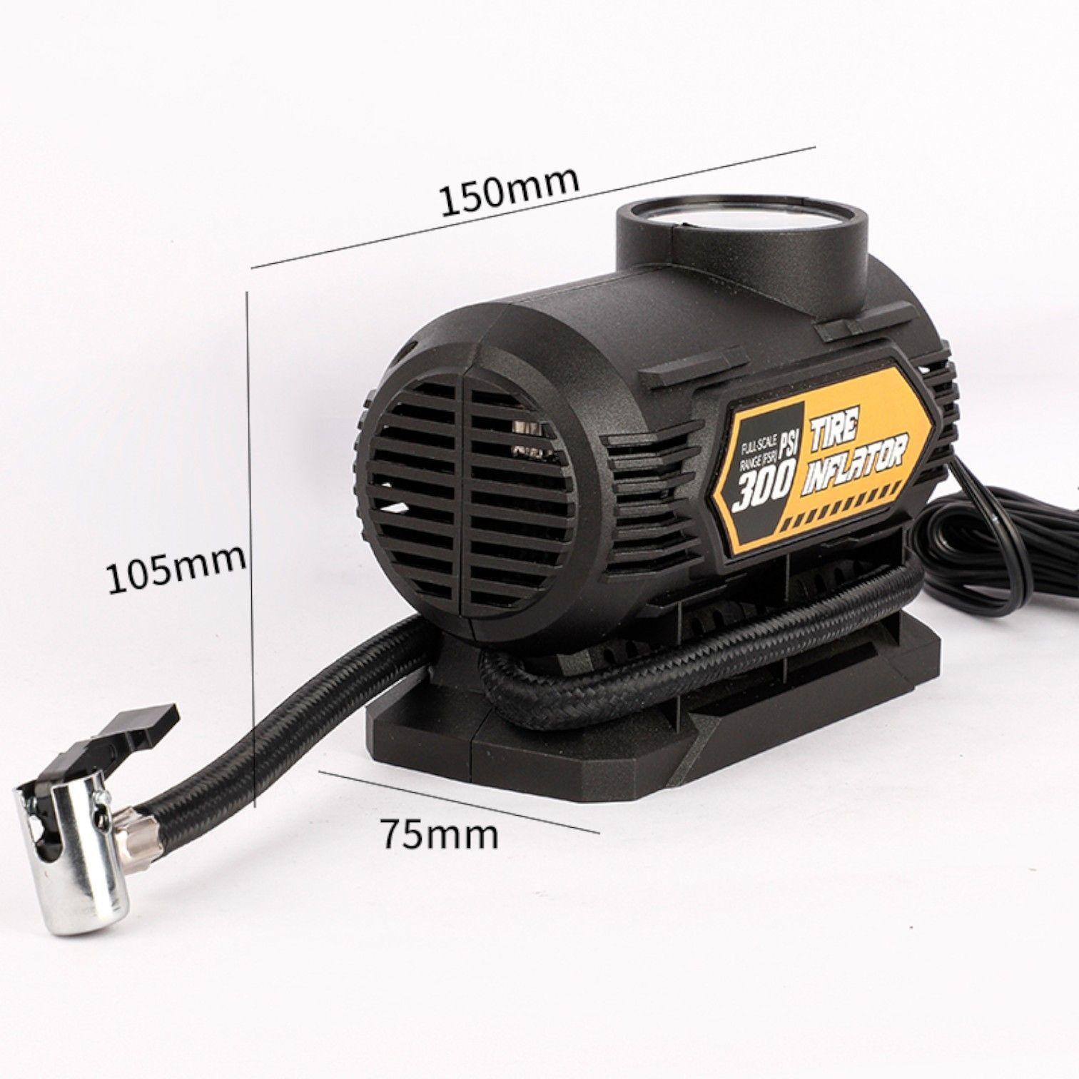Compresor De Aire Port til 12v Inflador Neum ticos Auto 120psi-9