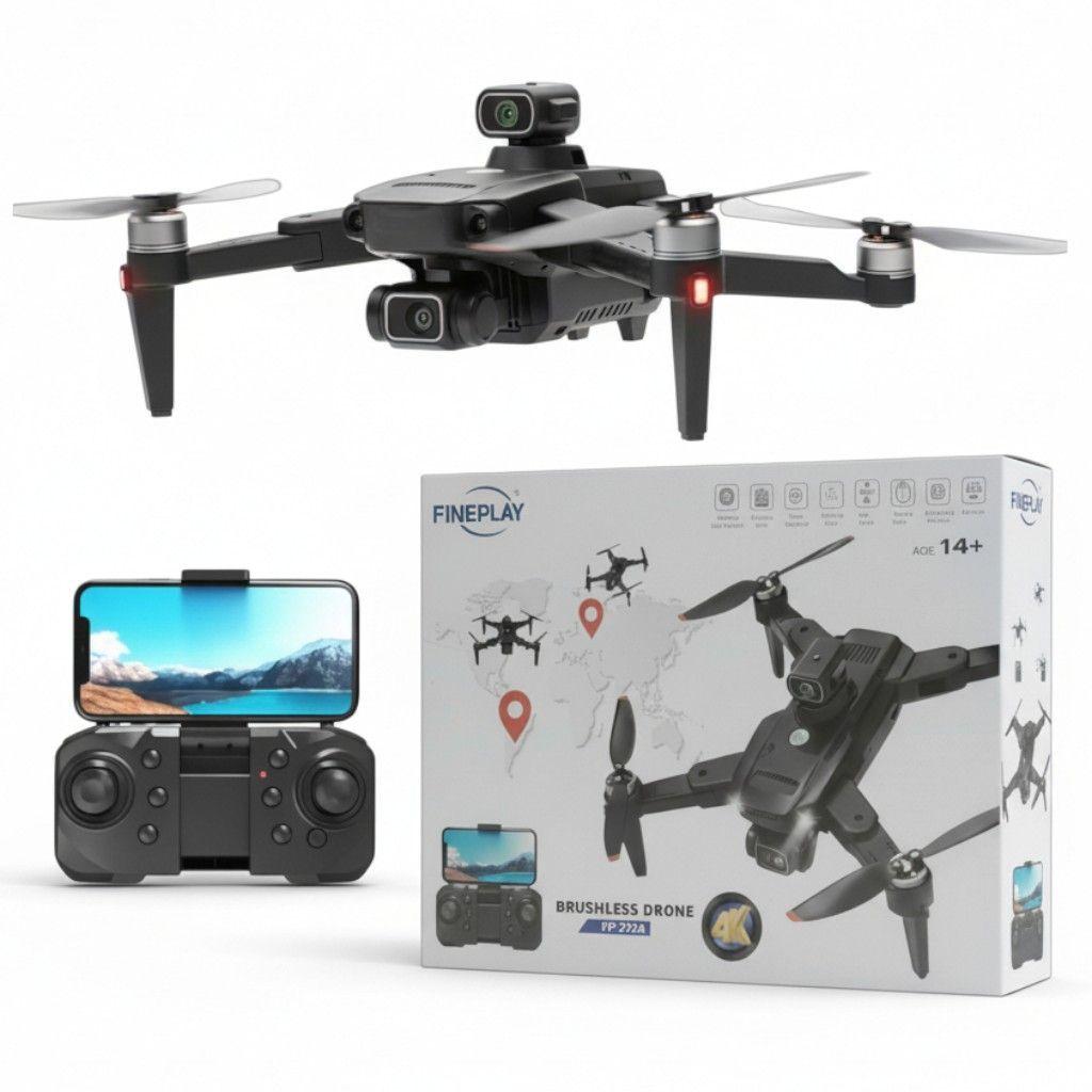 Dron Camara 4k Fineplay Fp z736 Alcance 2km Vuelo 25min Gps-0