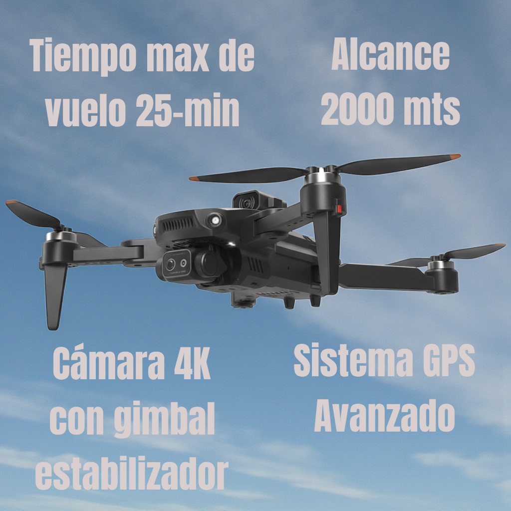 Dron Camara 4k Fineplay Fp z736 Alcance 2km Vuelo 25min Gps-7