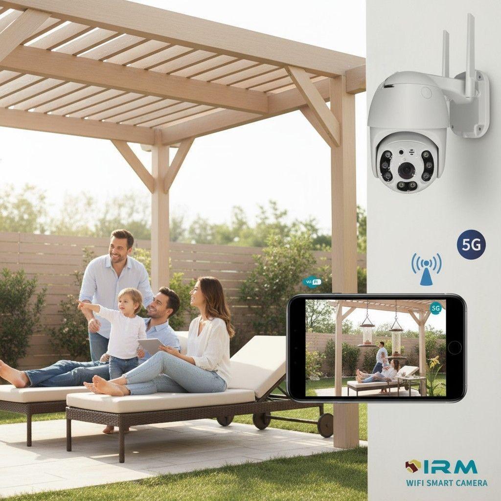 Camara De Seguridad Exterior Wifi Vision Nocturna Sensor de Movimiento-8