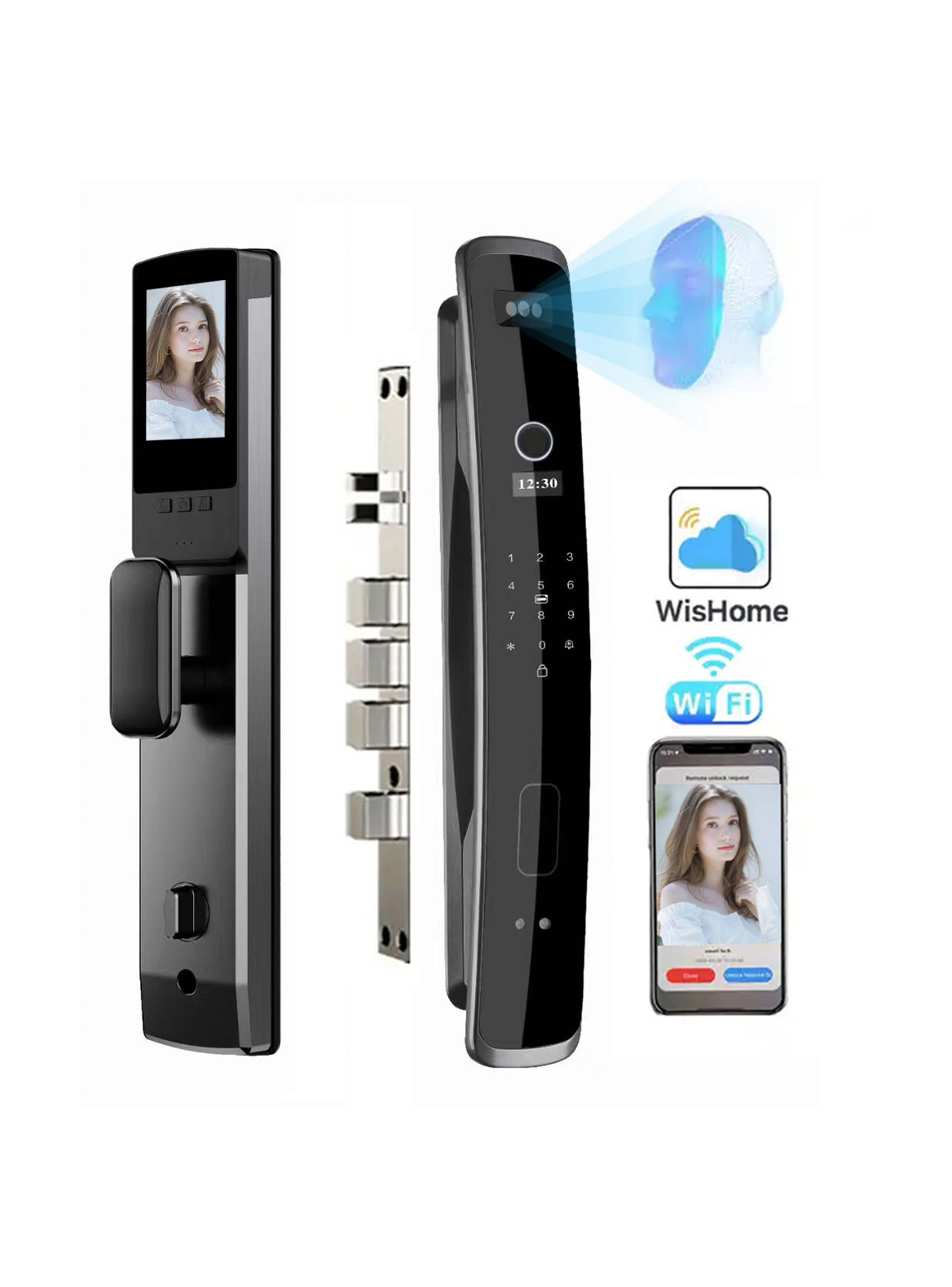 Cerradura Electrónica Inteligente X16- Face ID-1