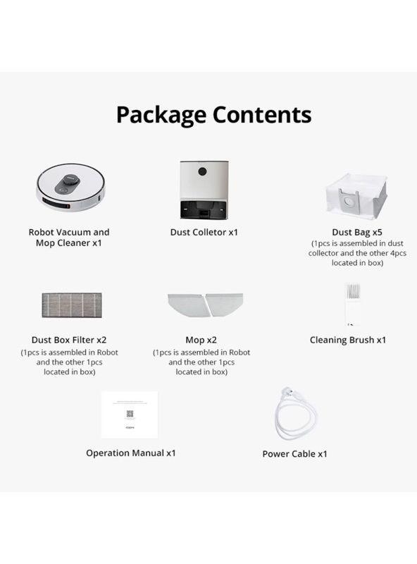XIAOMI ROIDMI Eve MAX Robot Aspiradora 5000PA Succion-2