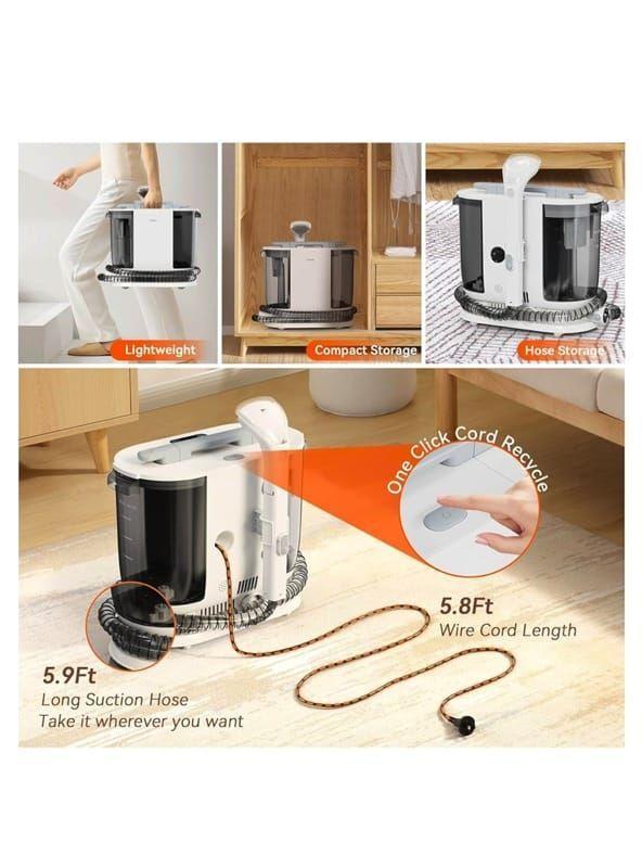 Lydsto C2 Limpiador de alfombras y tapicería – 12 Kpa fuerte succión-3