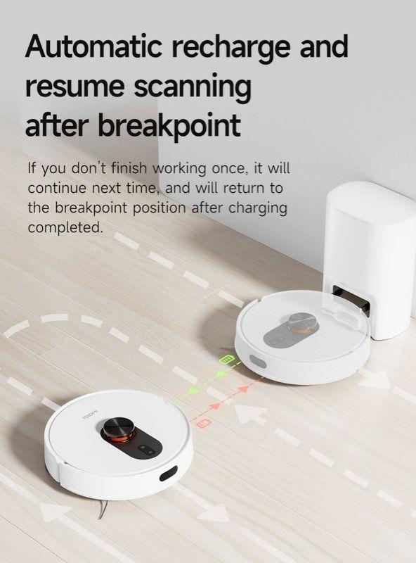 Xiaomi Roidmi Eve Rook Robot Aspiradora 5000 PA Color Blanco-2