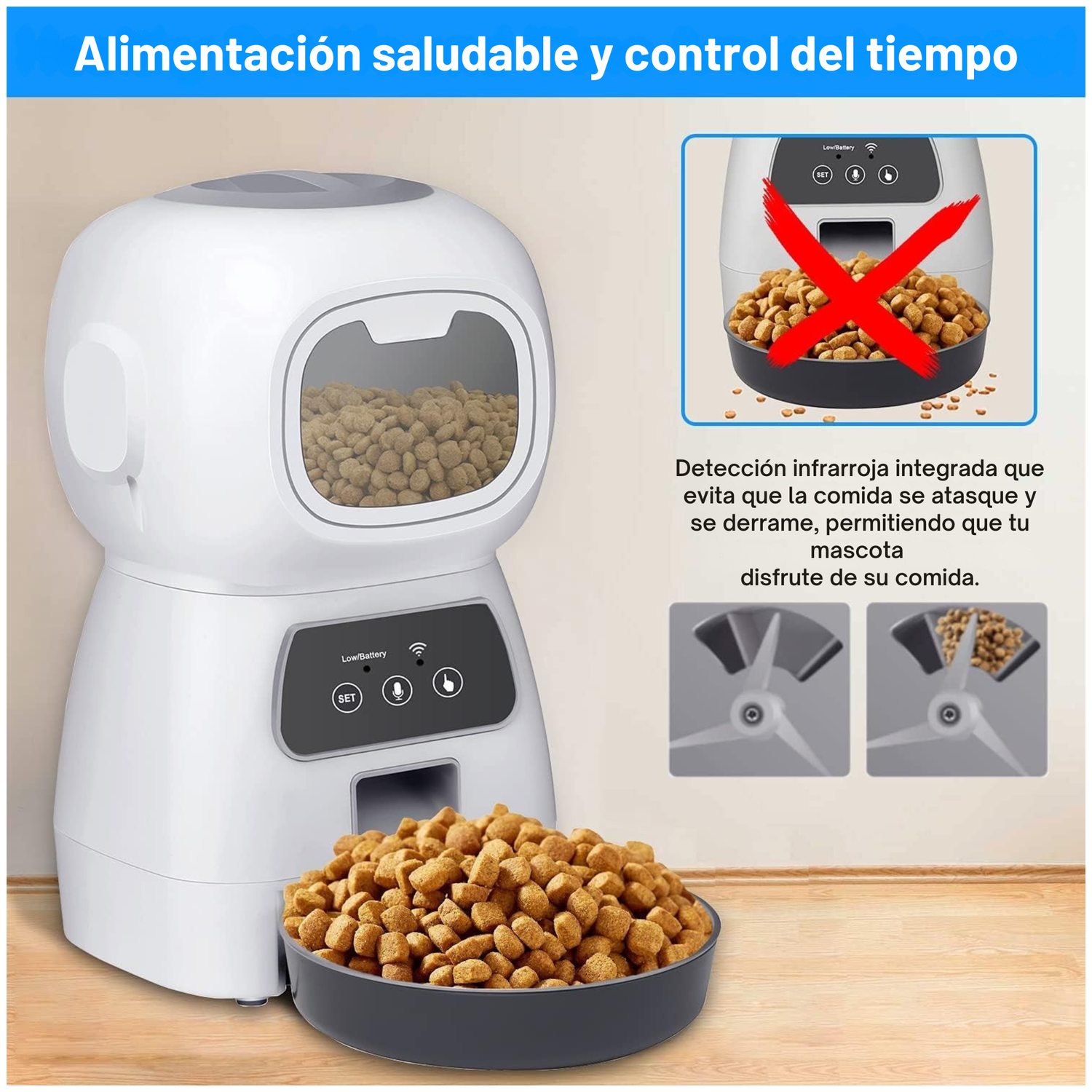 Dispensador Automático Comida Mascotas YEP PET-3
