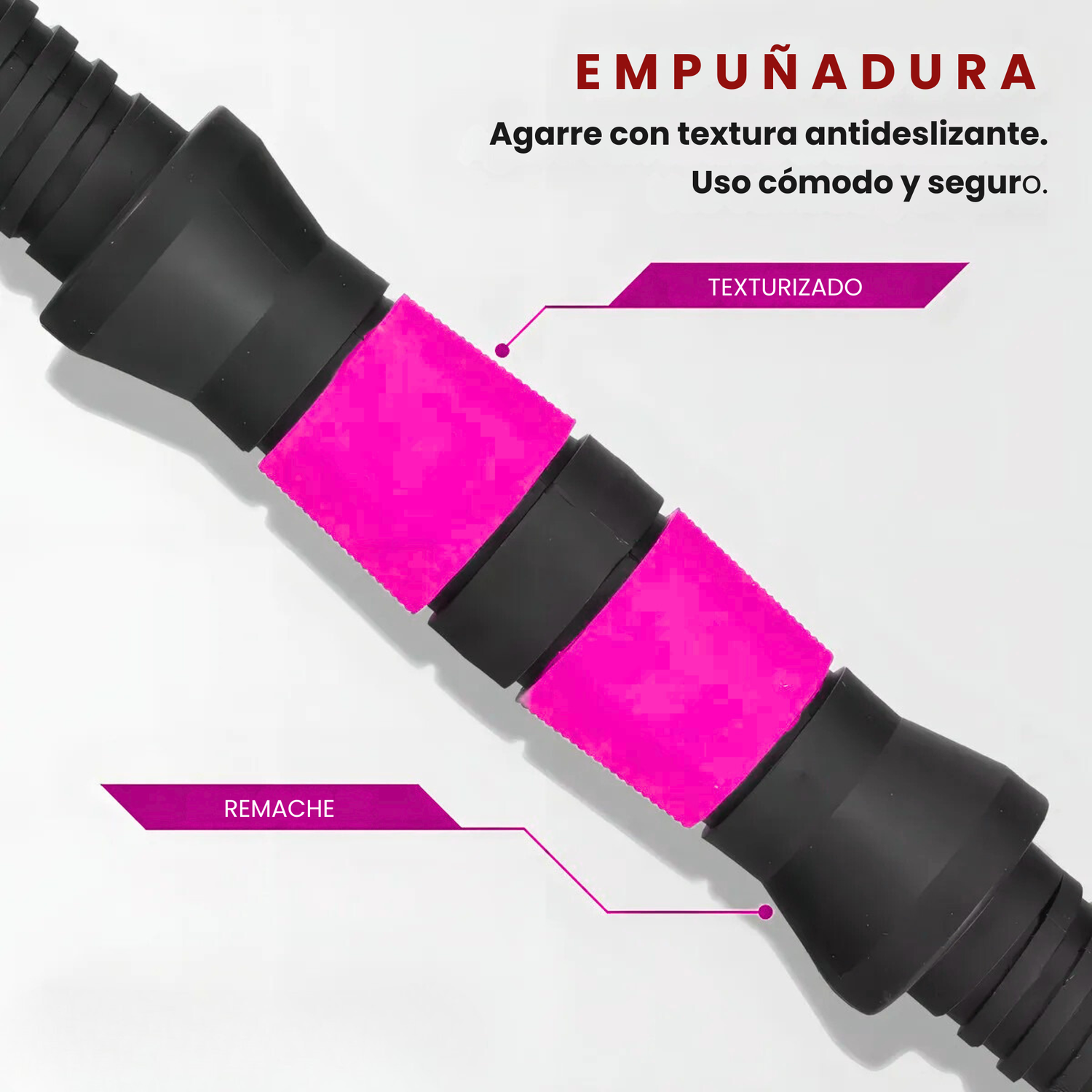 Set Mancuernas 20 kg 5 en 1 Barra Z Extensor Rosa-2