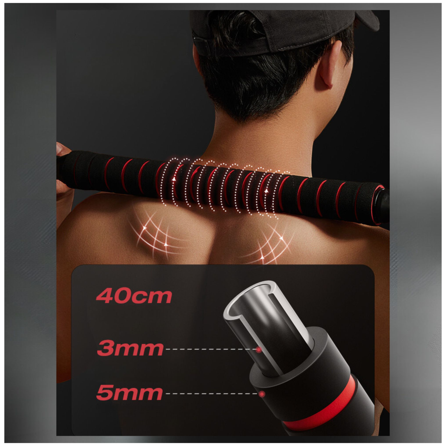 Set Mancuernas Barra Ajustables 20 Kg 3 En 1 rojo-6