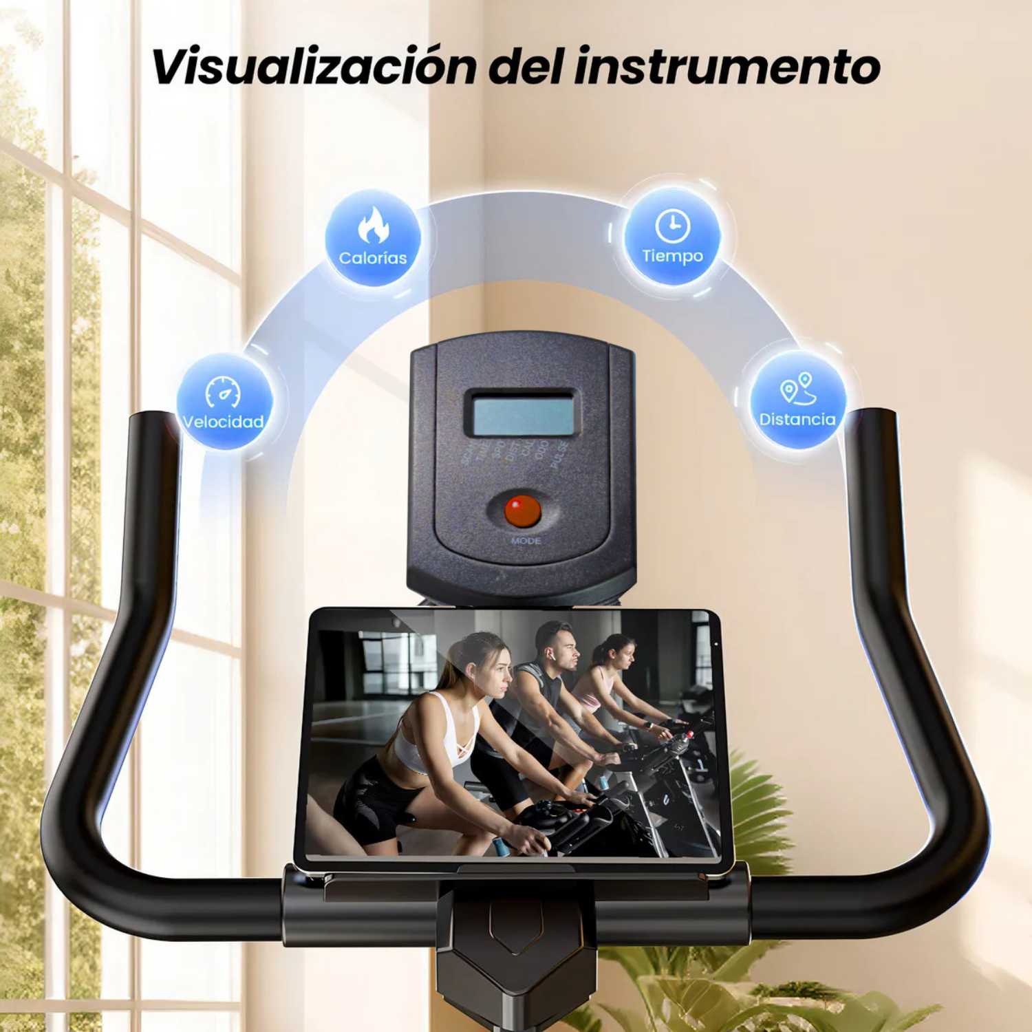 Bicicleta Spinning 6kg Resistencia Ambition-8