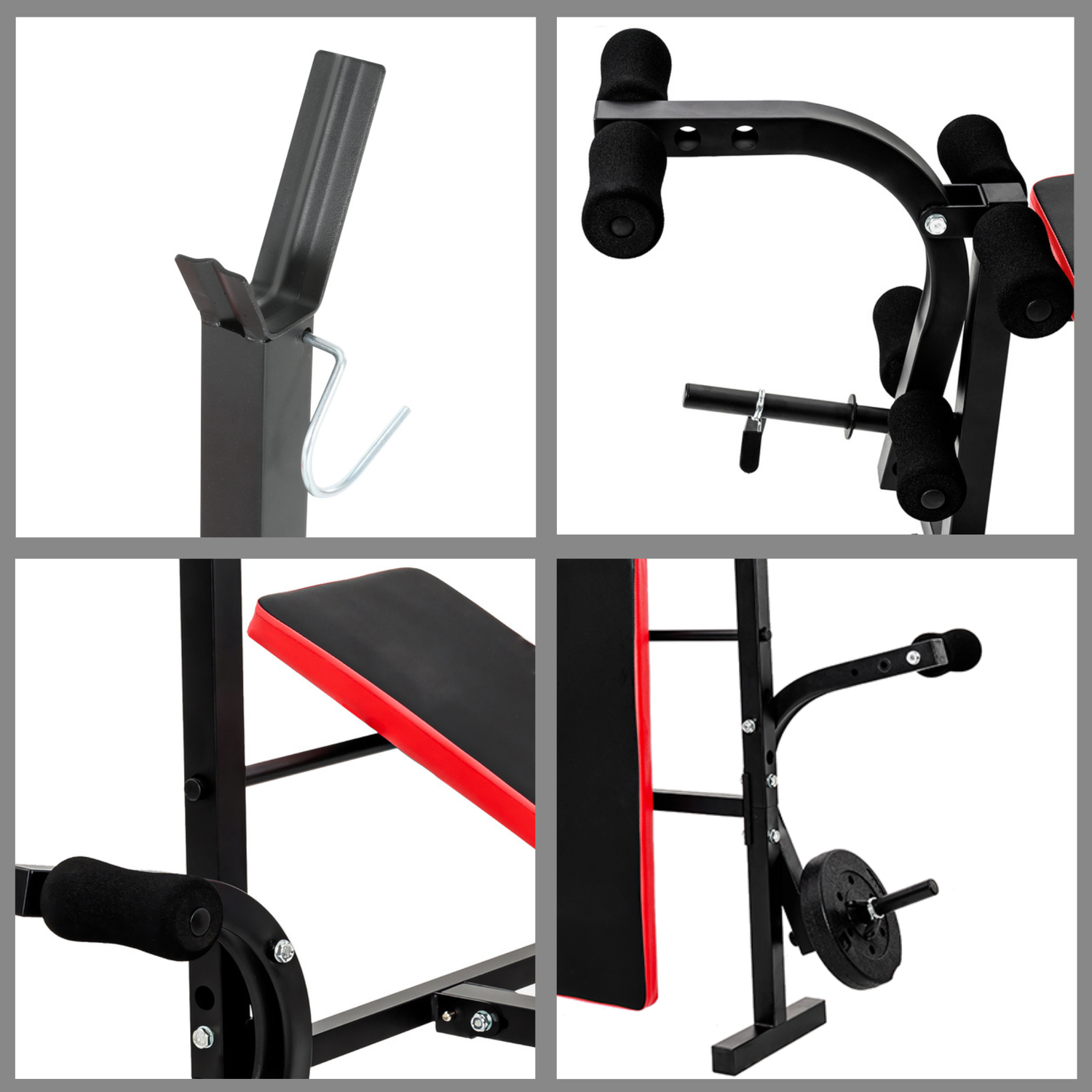 Banca Multifuncional Pesas Pecho Piernas Abs 2243-8