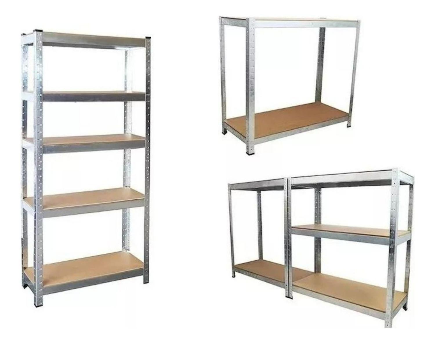 Estante Metálico Armable 180x90x40 Armado Facil Sin Pernos-6