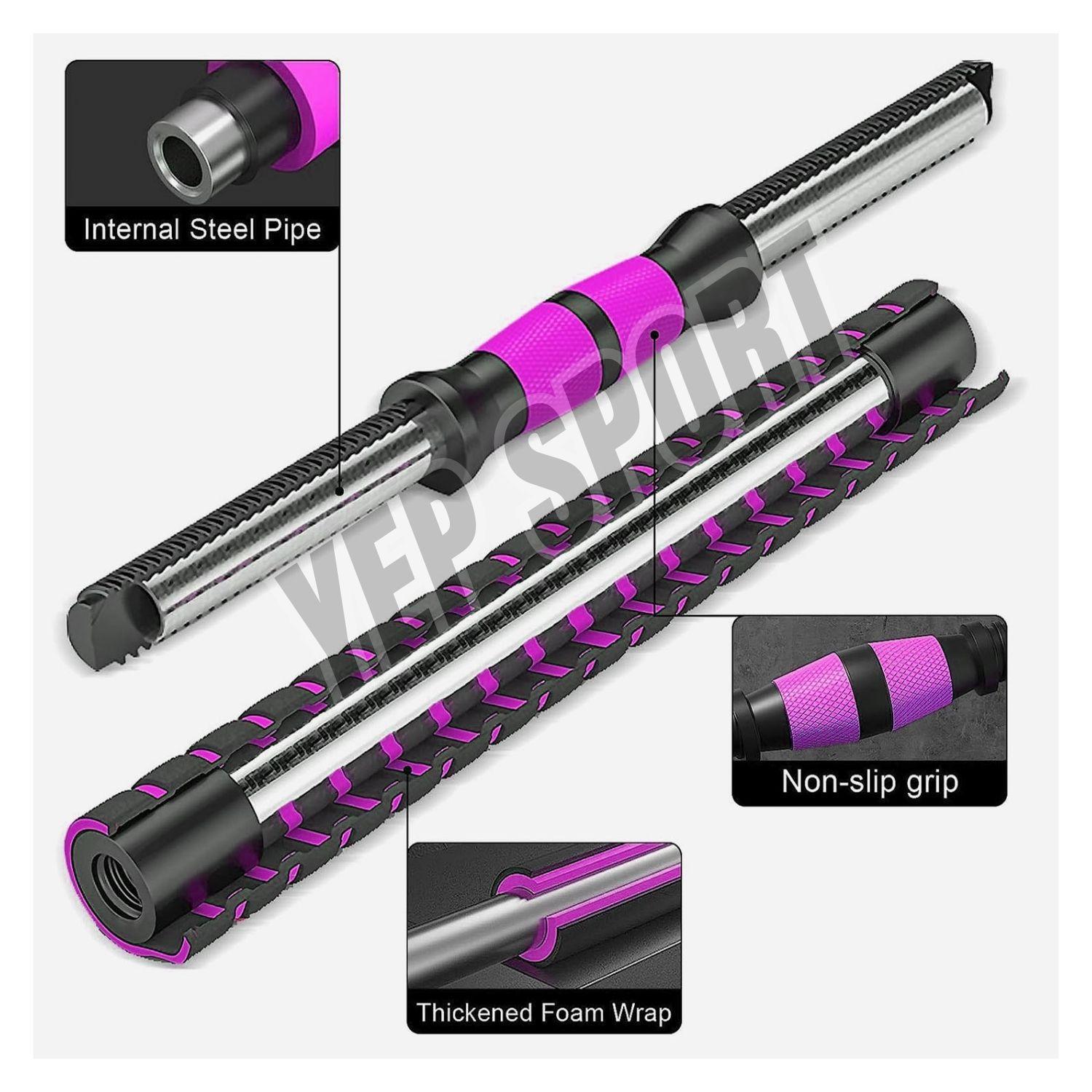 Set Mancuernas 10 Kg Convertible A Barra Pink-3