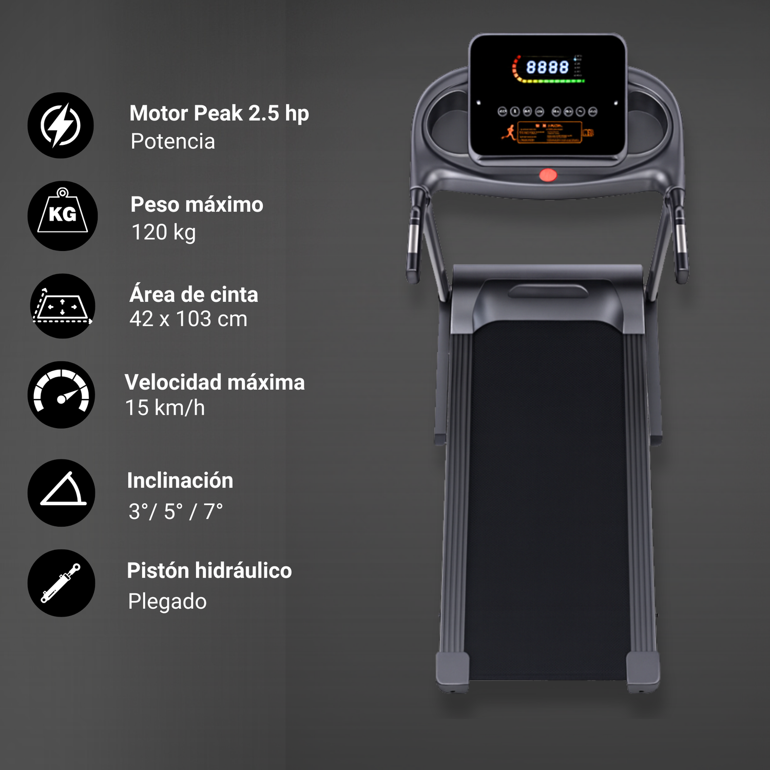 Trotadora YEP 3120 15KM/H-5