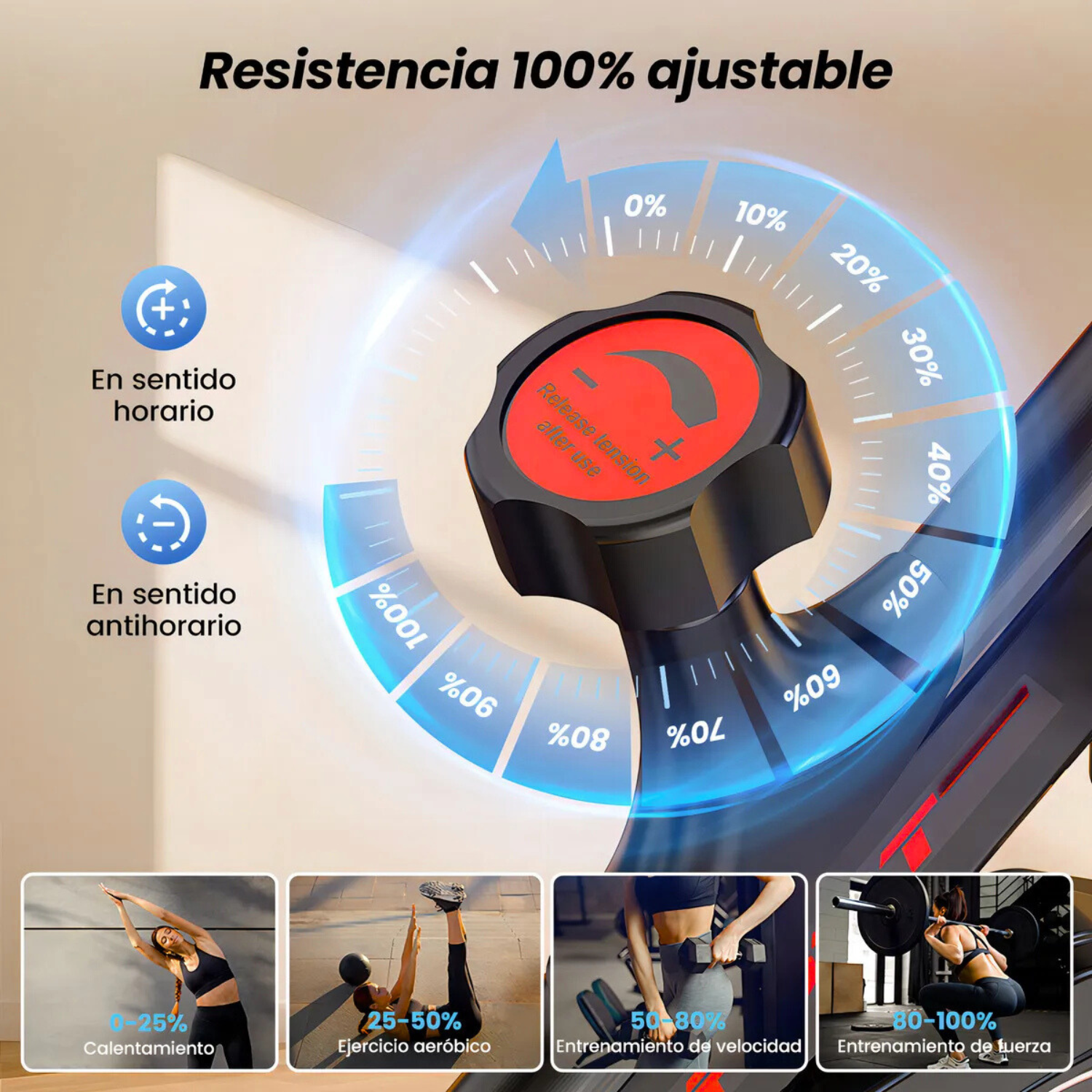 Bicicleta Spinning 6kg Resistencia Ambition Red-3