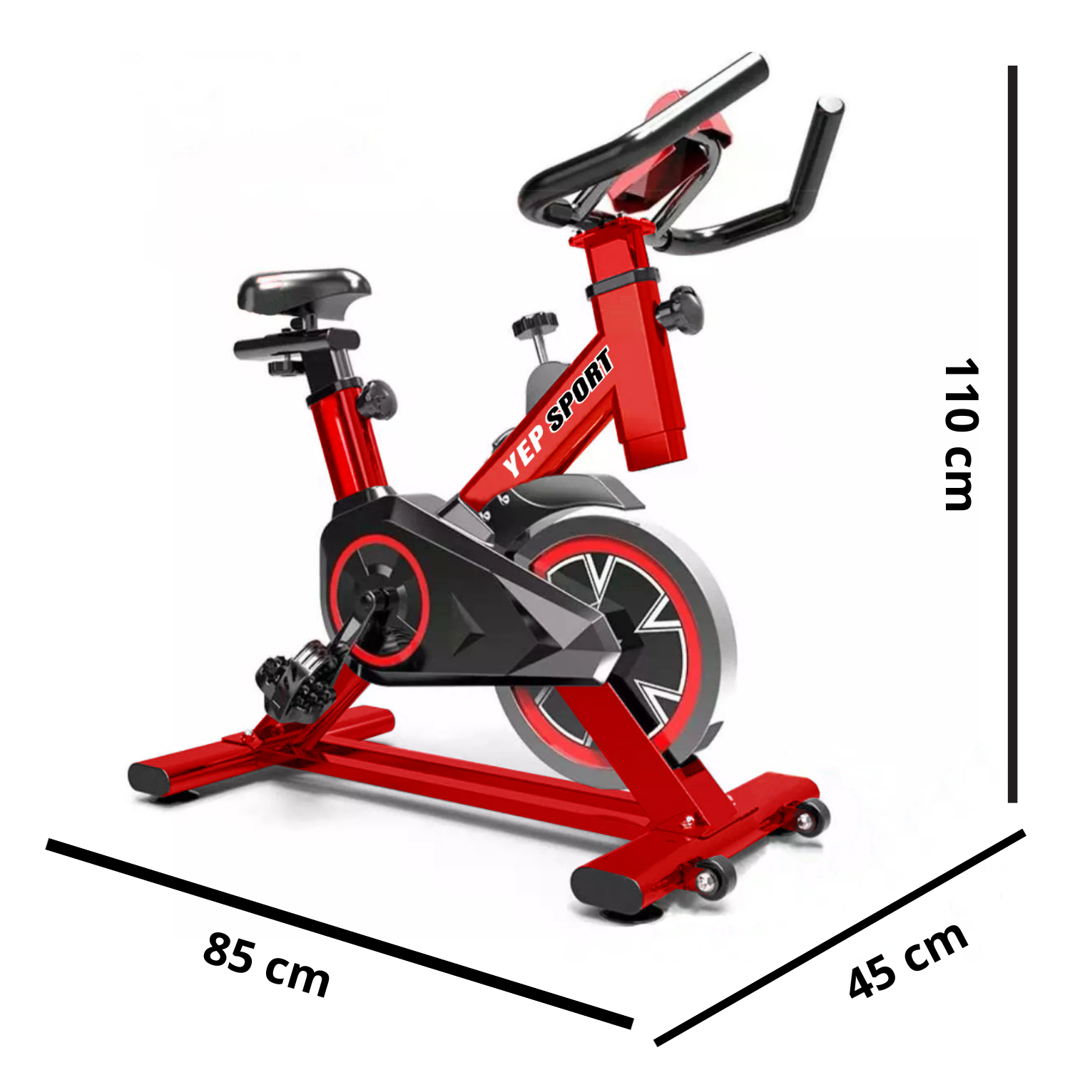 Bicicleta Spinning Estática Con Monitor Yepsport-1