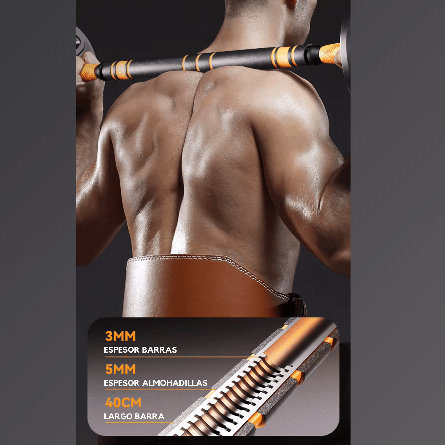 Set 20 Kg Mancuernas Y Barra Newgen Premium-5