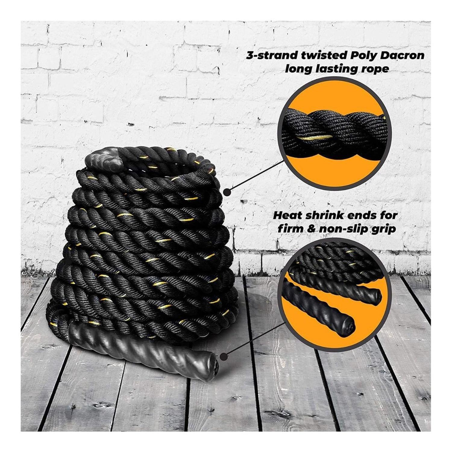 Cuerda Crossfit - Funcional Battle Rope 38 Mm X 12 Mt-3