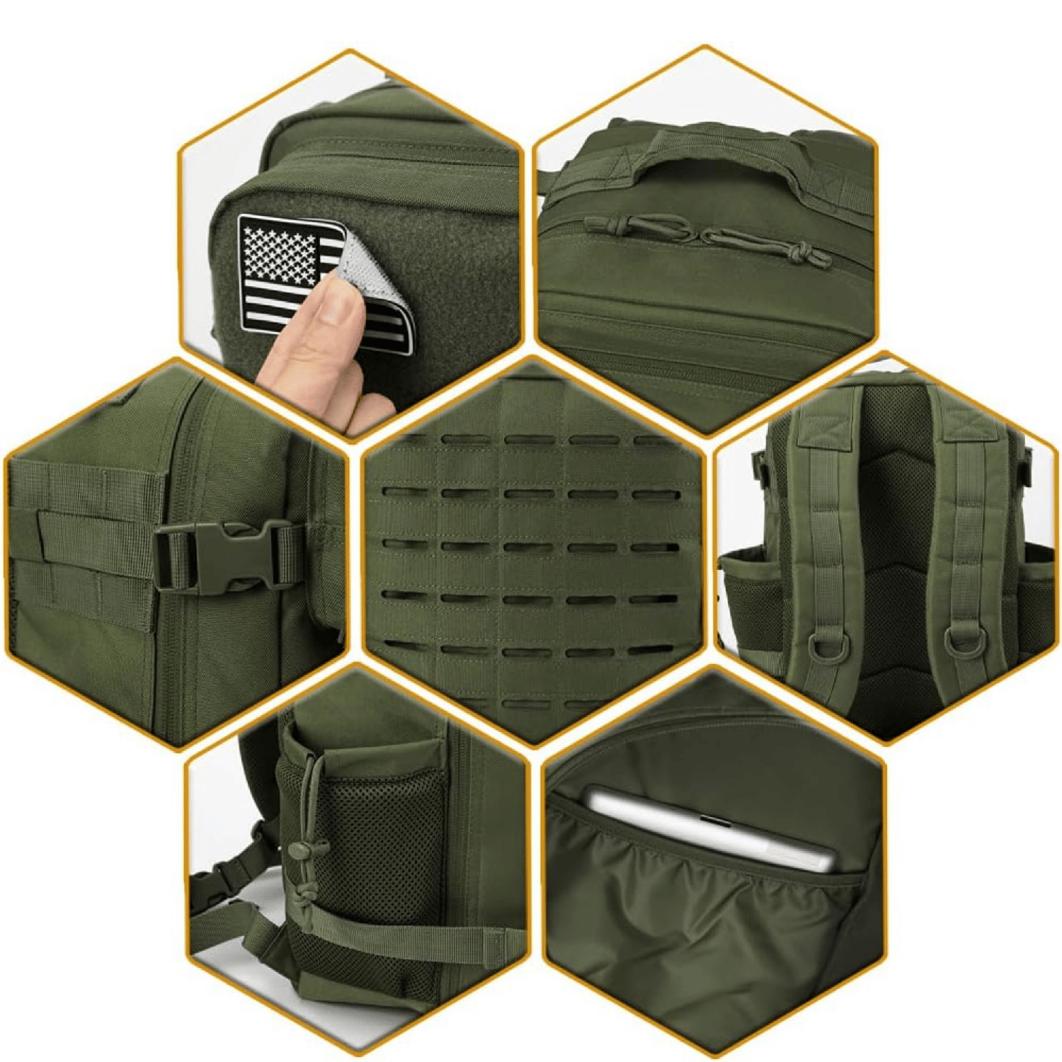Mochila Tactica Militar Outdoor Impermeable-5