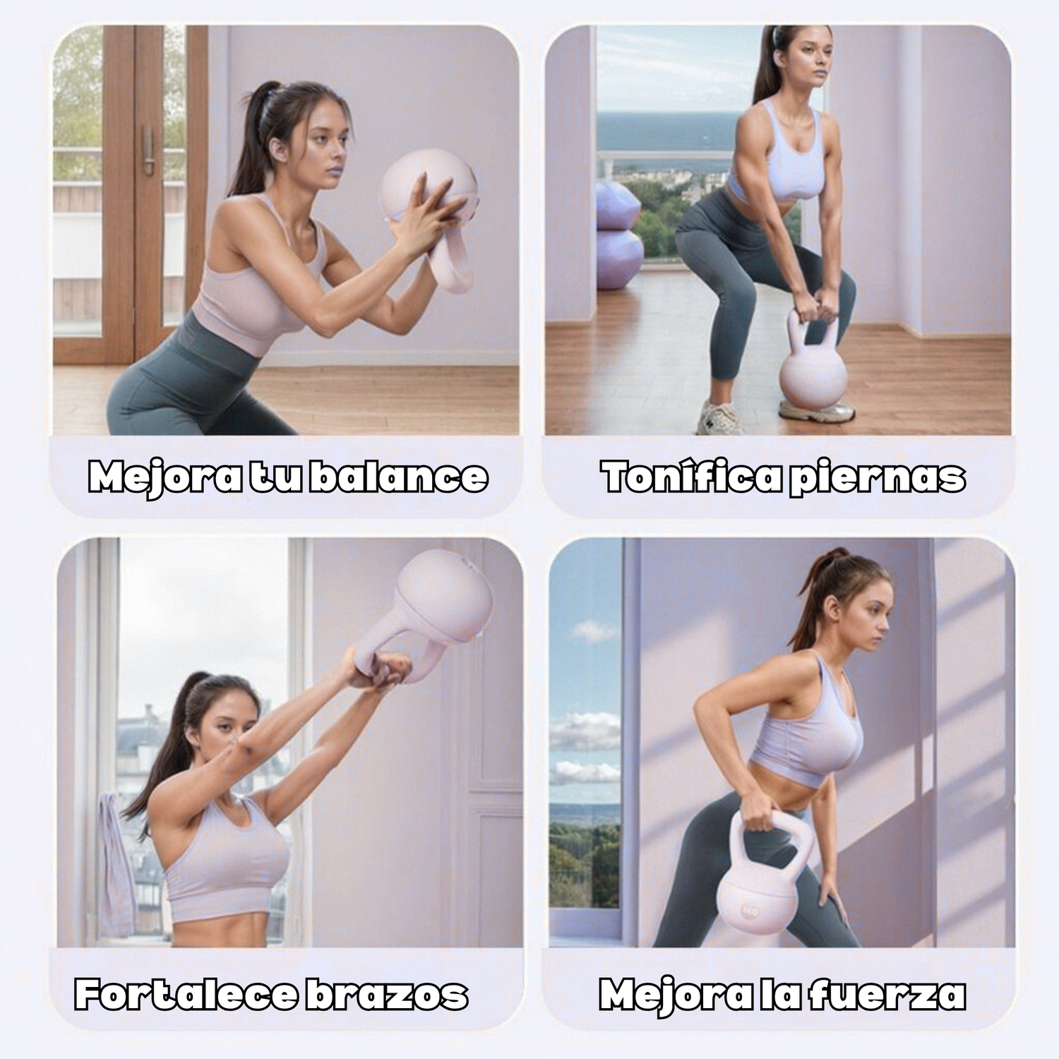 Pesa Rusa Kettlebell 4kg Crossfit Blanda-3