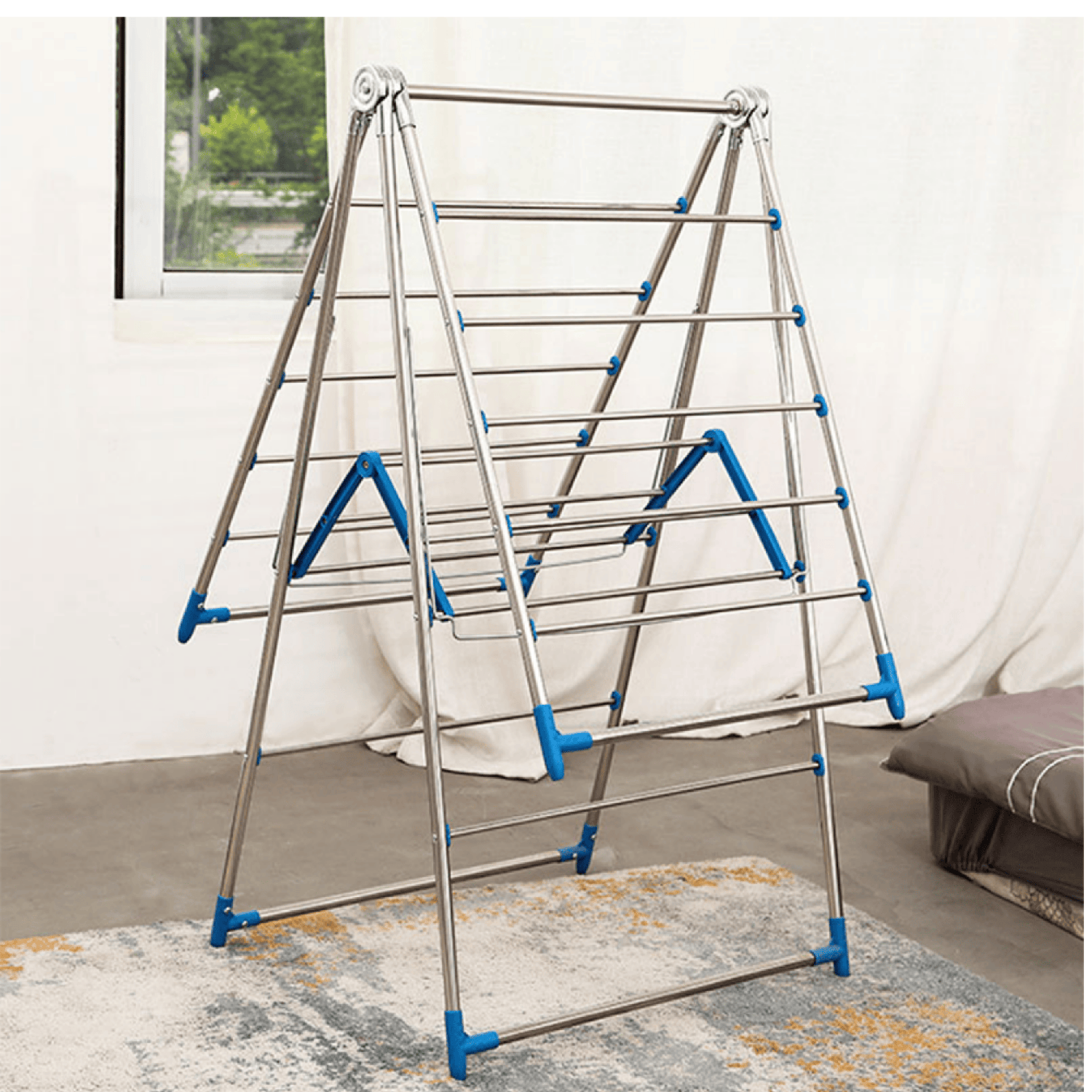 Tendedero Colgador Ropa Metal inoxidable 1.4m-3