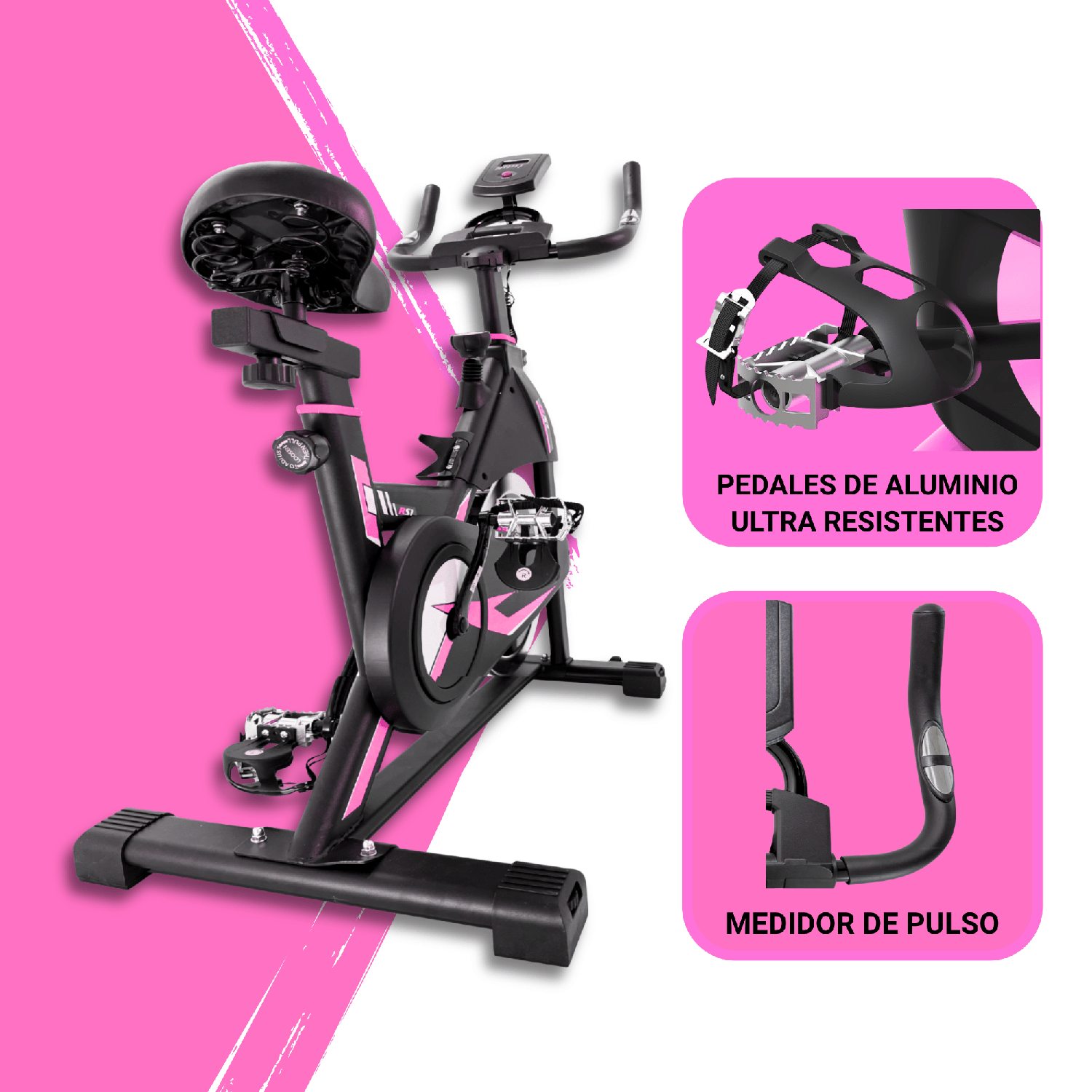 Bicicleta Spinning Pro 14 KG Disco 1016-3 PINK-3