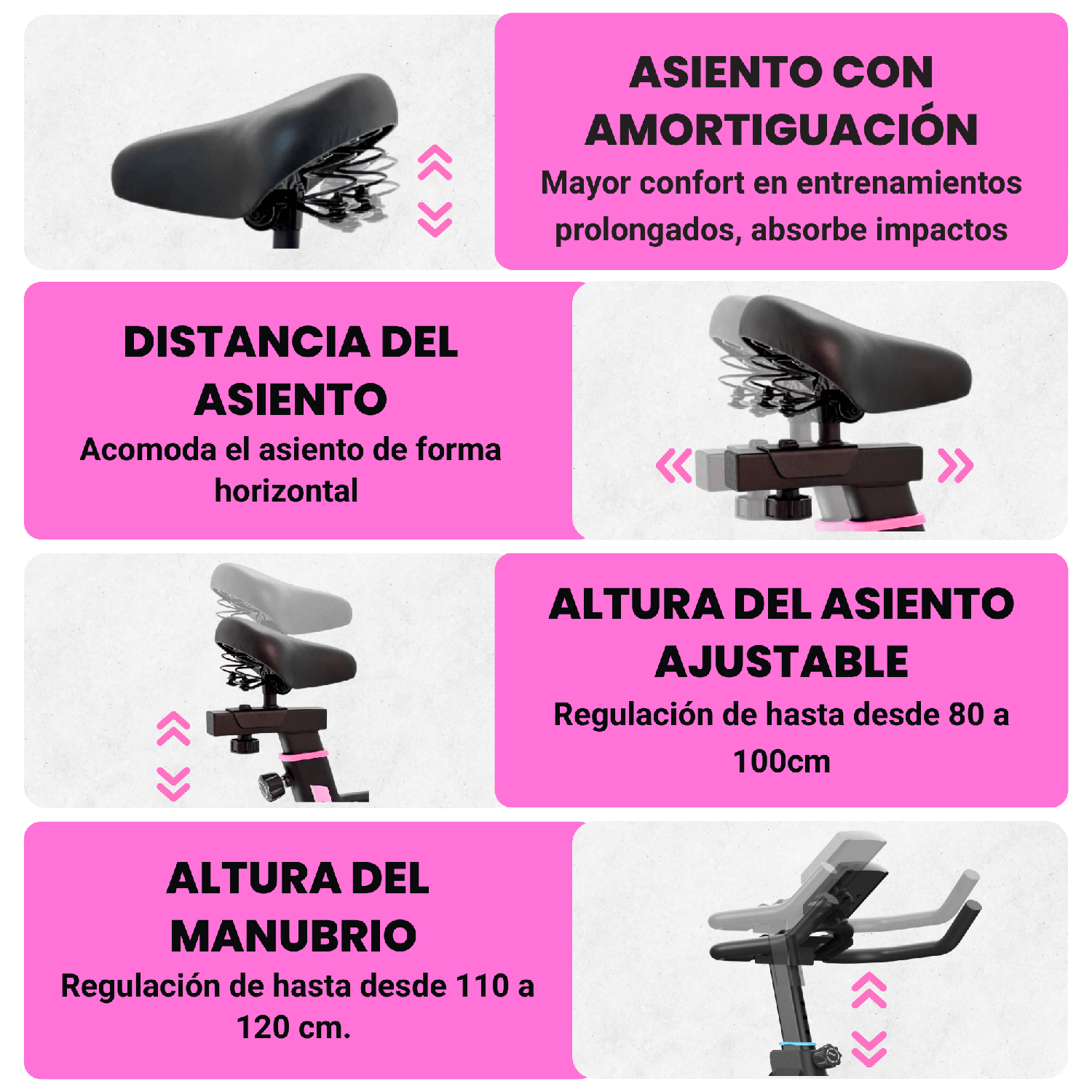 Bicicleta Spinning Pro 14 KG Disco 1016-3 PINK-4