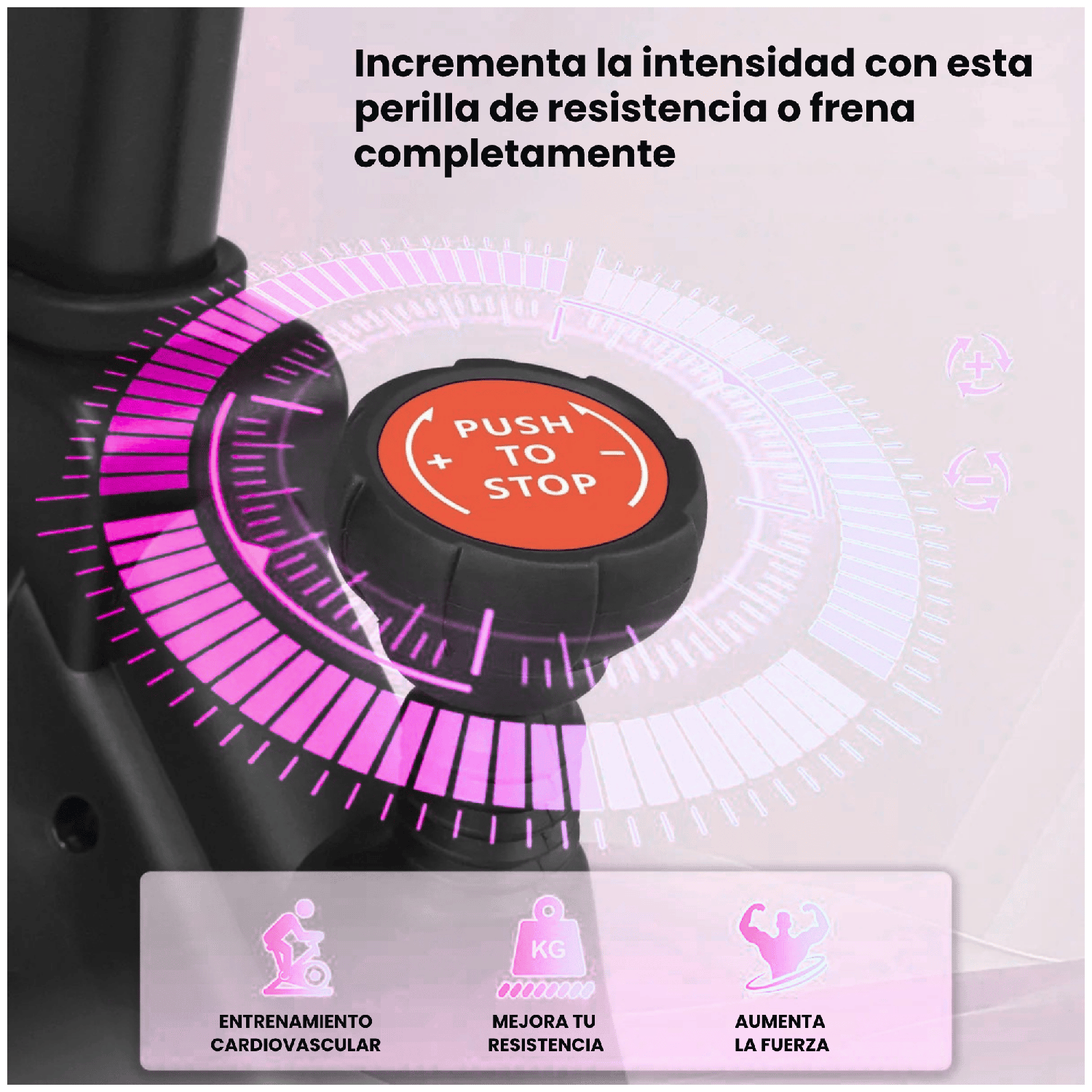 Bicicleta Spinning Pro 14 KG Disco 1016-3 PINK-6